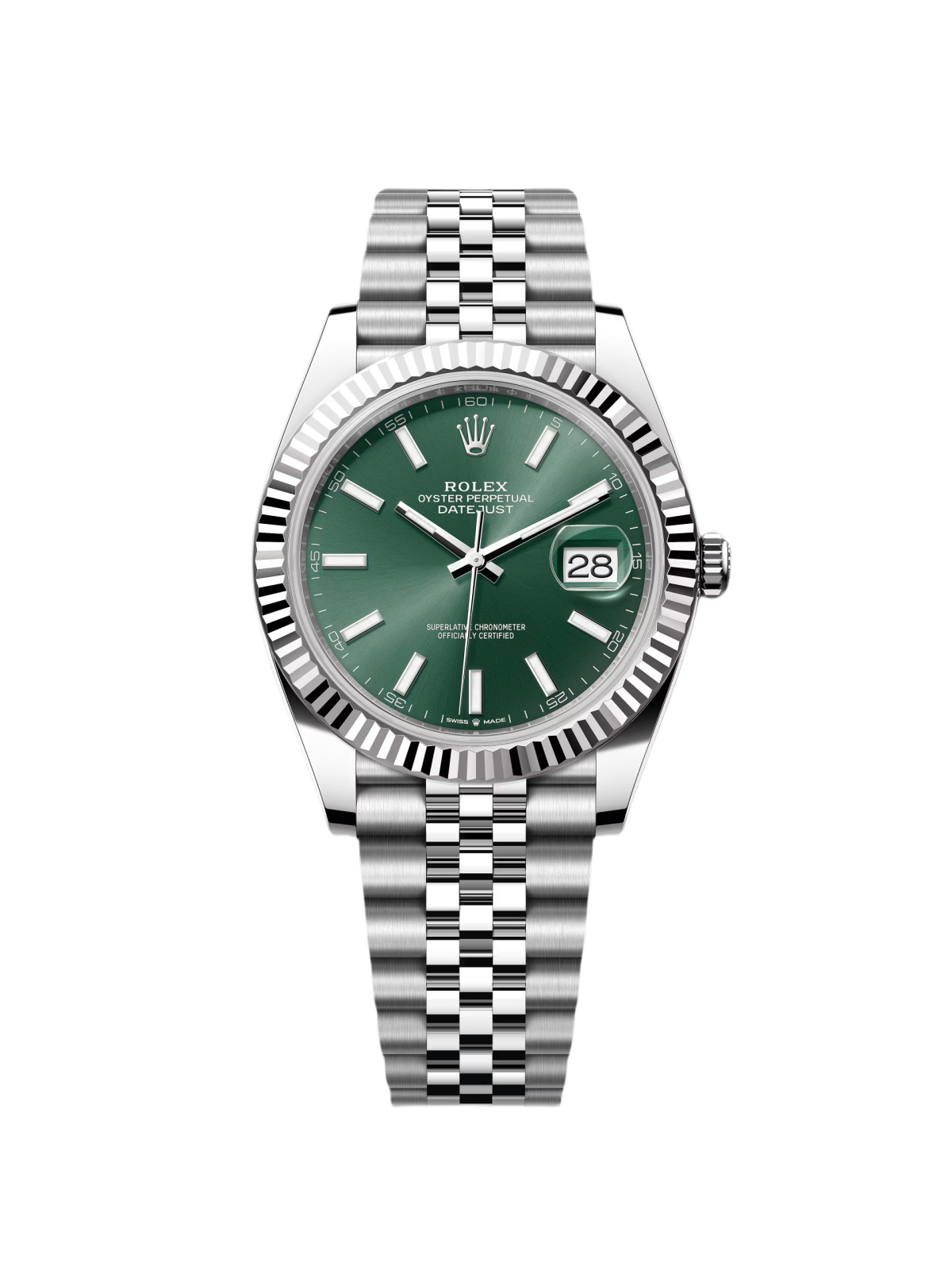 [Super Clone]RLX  Datejust 41mm Mint Green Dial Jubilee Bracelet Watch - 126334-0028