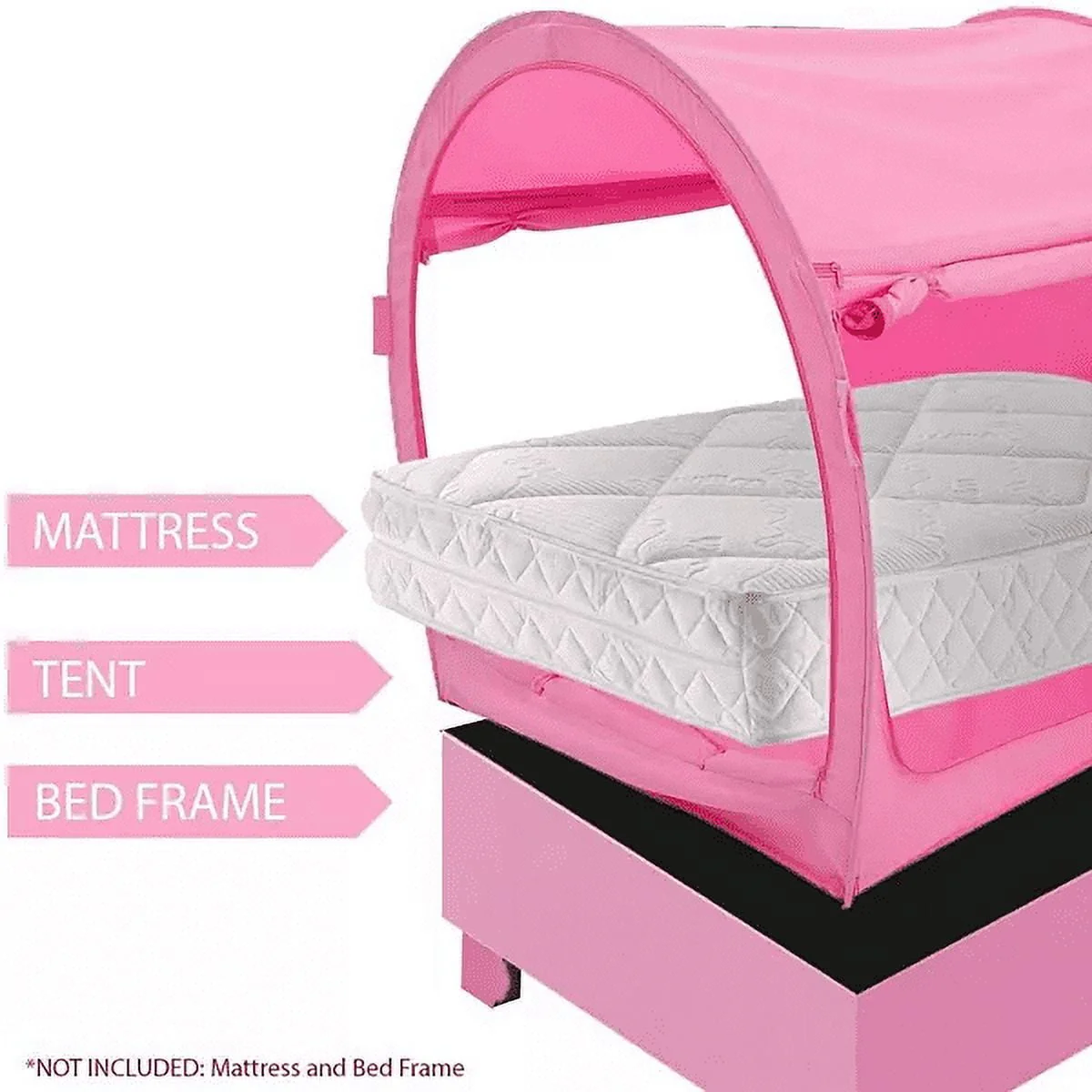 Bed Tent Pop Up Canopy Full Pink - Image 7