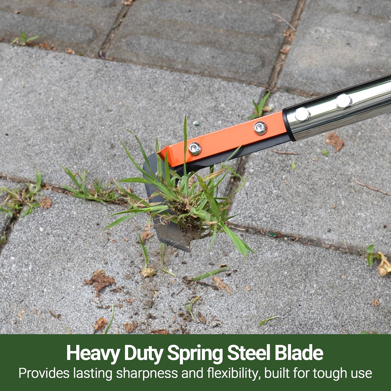 59in Crack Weeder with Spring Steel L-Shaped Serrated Teeth Blade