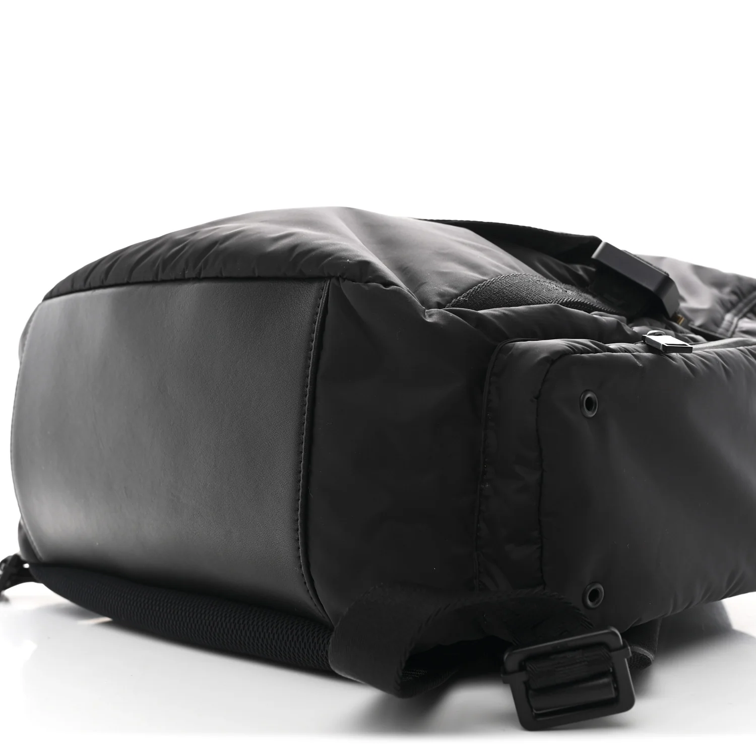 Nylon Saddle Backpack Black