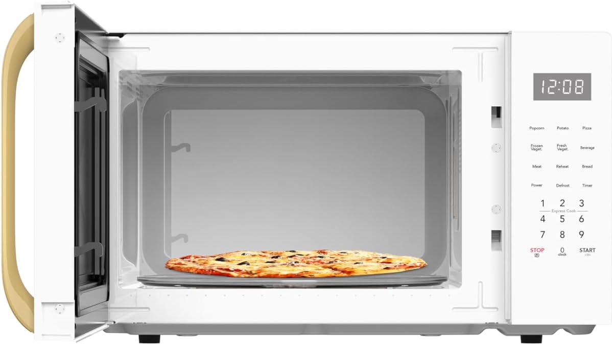 FRIGIDAIRE 1.05 cuft. Retro Microwave, WhiteGold