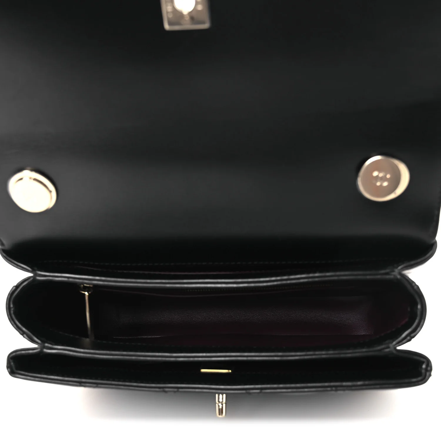 Lambskin Quilted Small Trendy CC Dual Handle Flap Bag Black