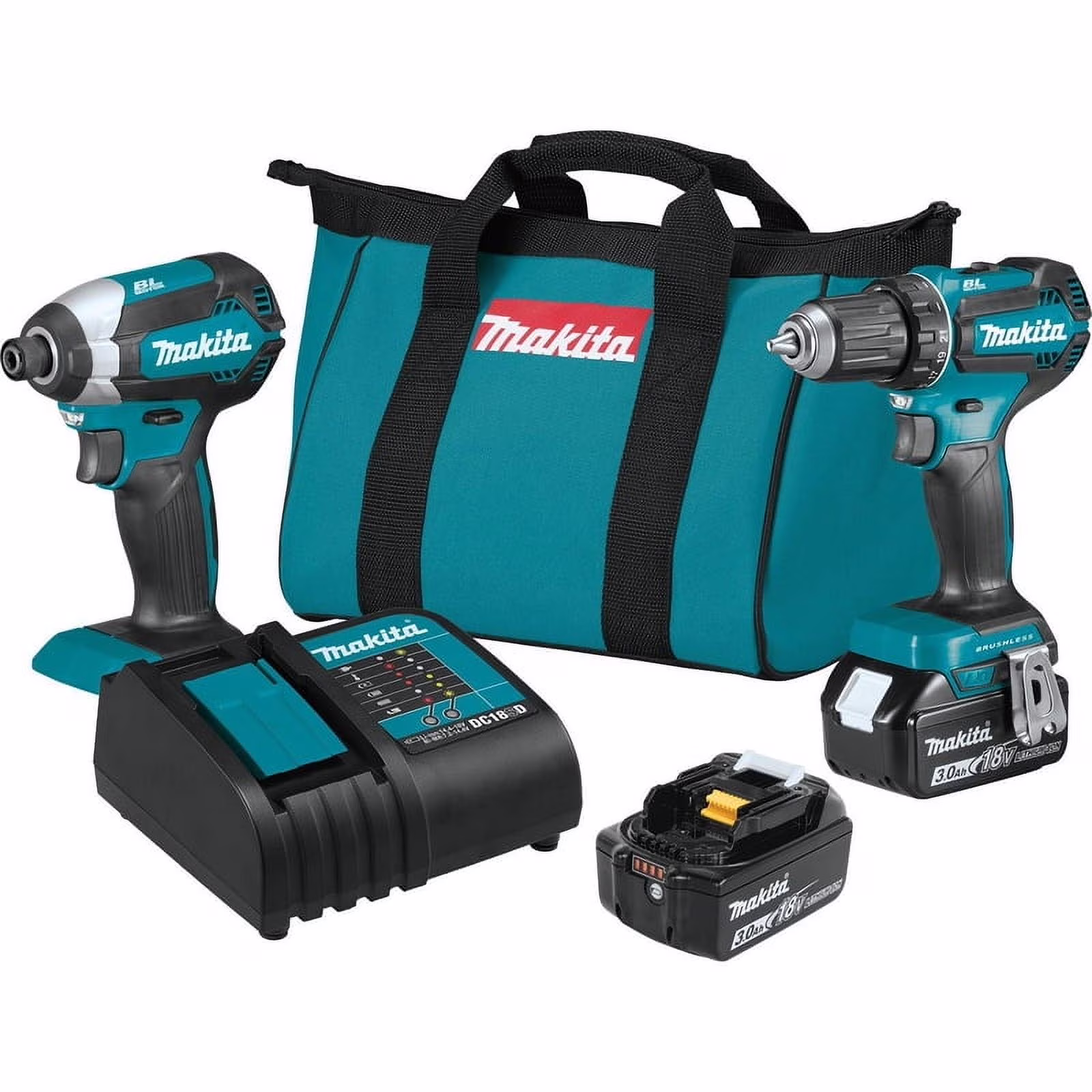 Makita 2pc 18v Lxt Combo Kit XT281S