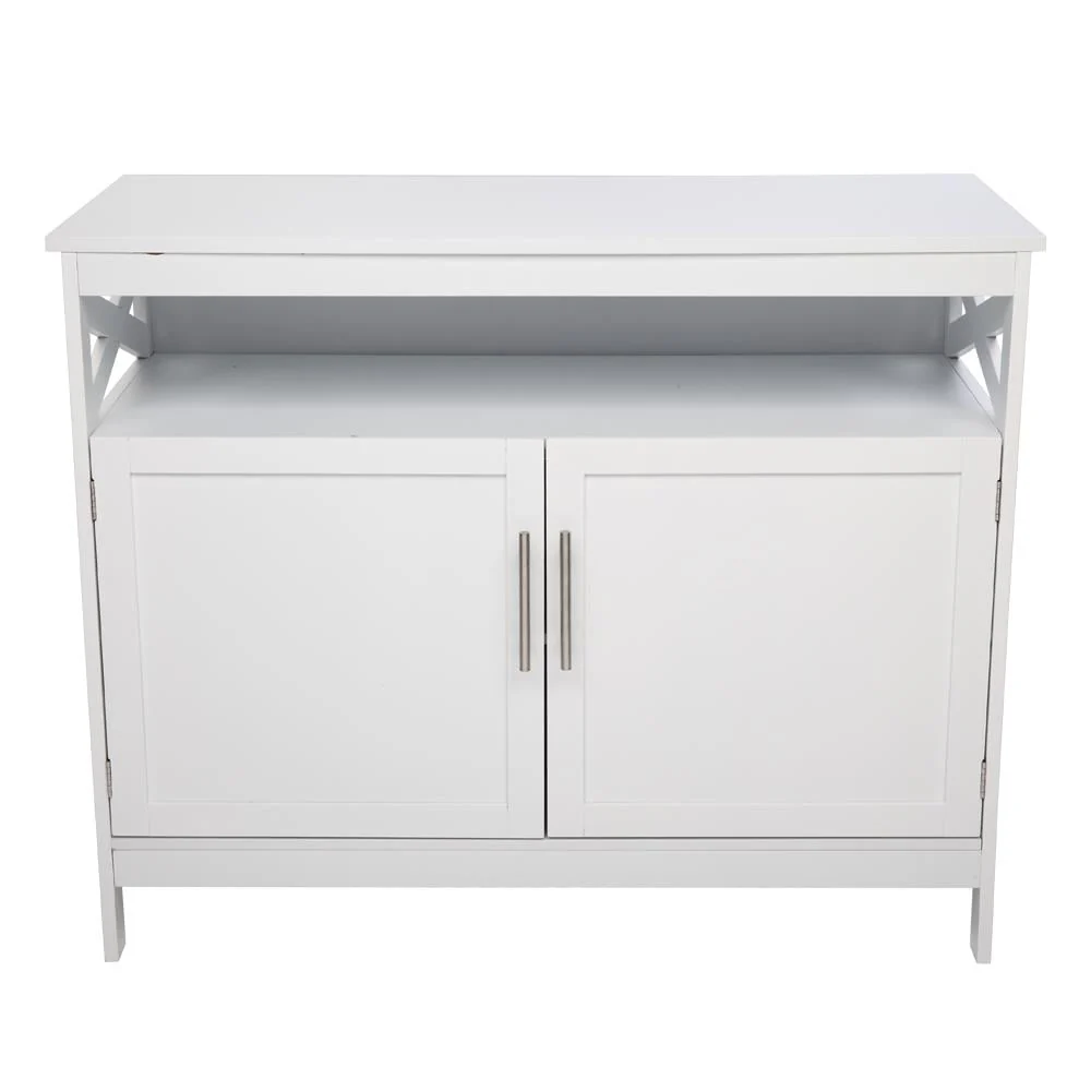 Ktaxon Kitchen Storage Sideboard Dining Buffet Server Cabinet Cupboard, Free Standing Storage Chest Cabinets and Shelf,White Image 4