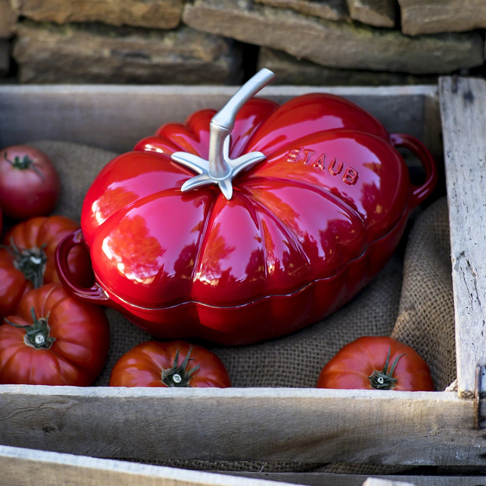 Cast Iron 3-qt Tomato Cocotte Cherry(Cherry) - Image 3