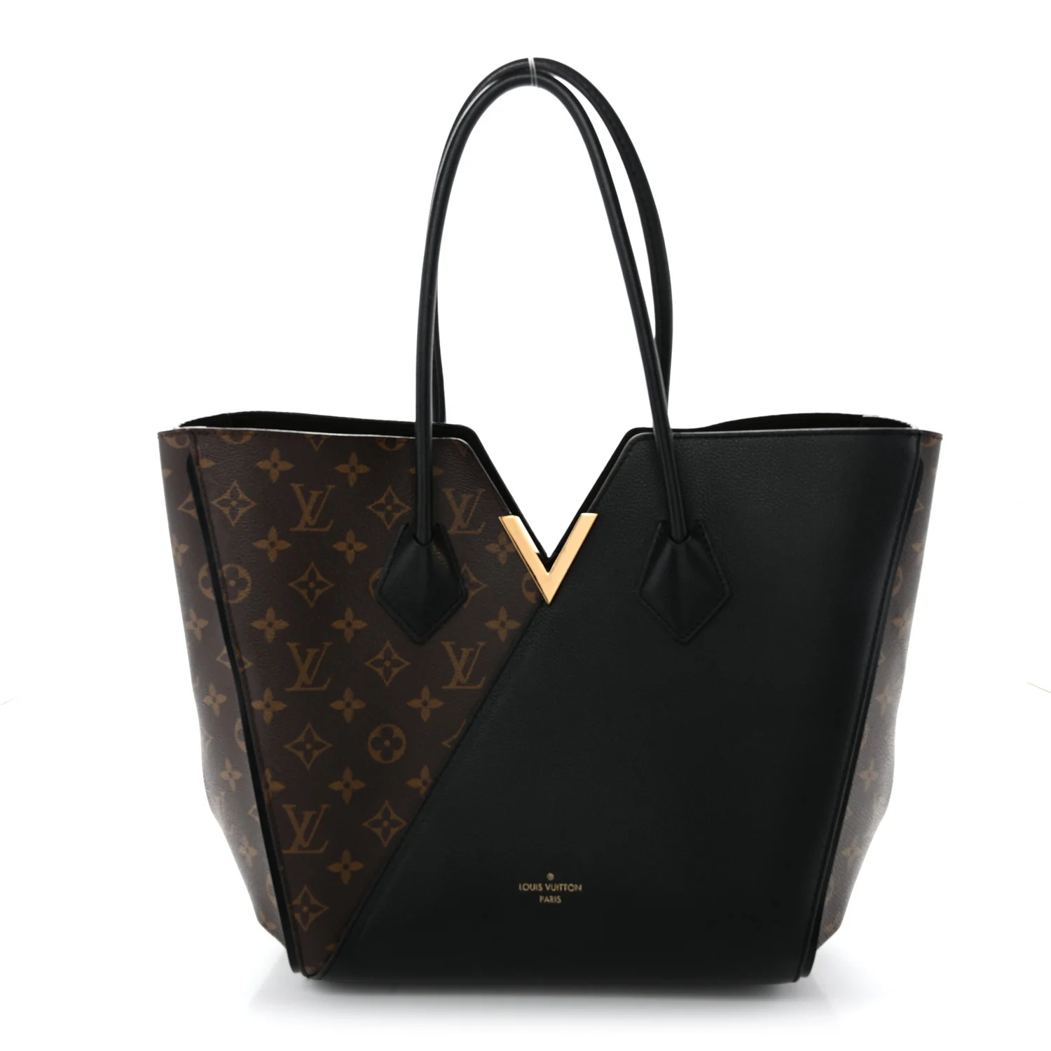 Calfskin Monogram Kimono Tote  Black