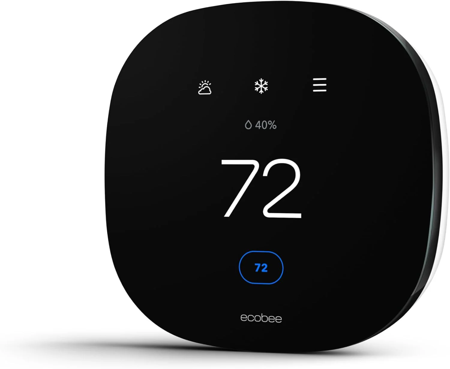 Lite Smart Thermostat - Programmable Wifi Thermostat - Works with Siri, Alexa, Google Assistant - Energy Star Certified - DIY Install, Black