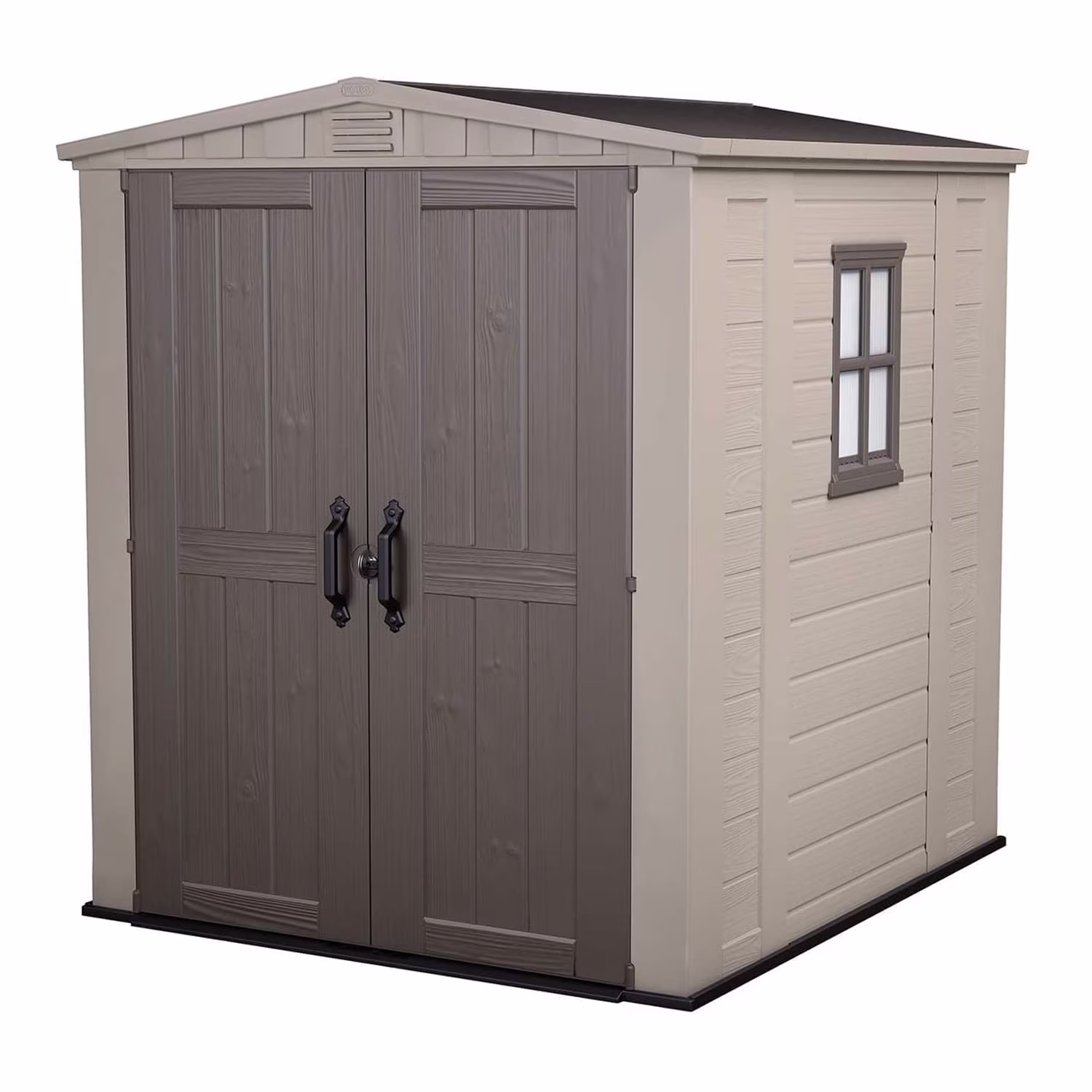 Factor 8 x 11 Foot All Weather Resin Outdoor Storage Shed, Taupe(8 x 11) - Image 7