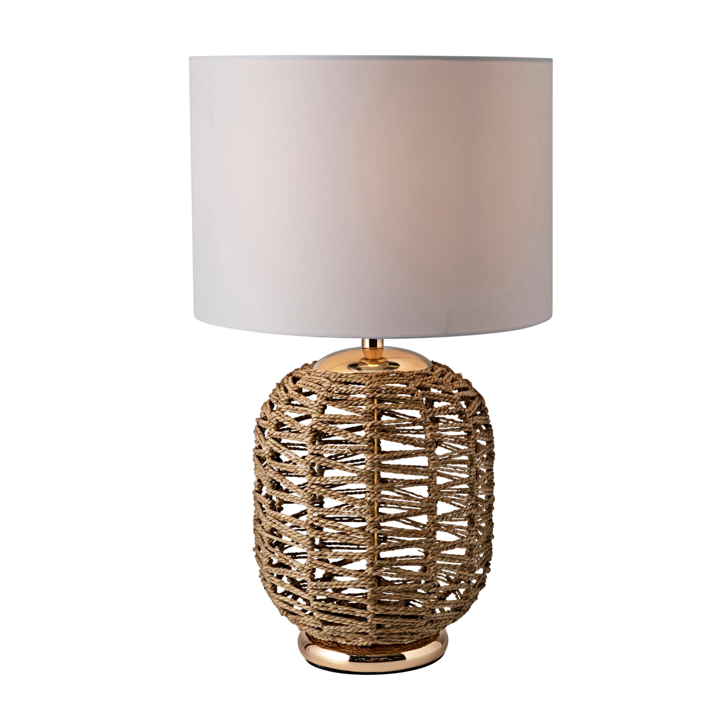 Laural Seagrass Table Lamp 52cm