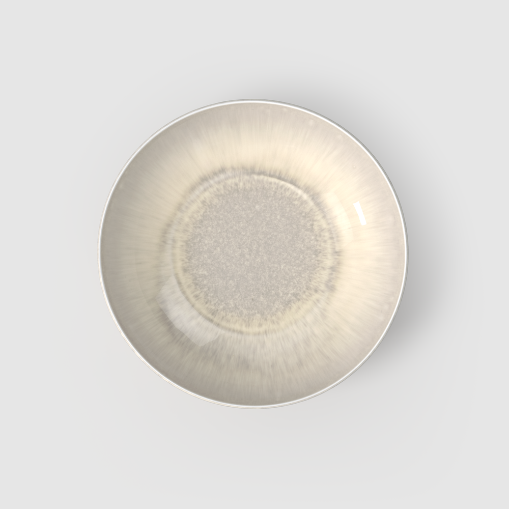 Perlemor Serving Bowl - Beige, 40.6 oz, Premium Porcelain