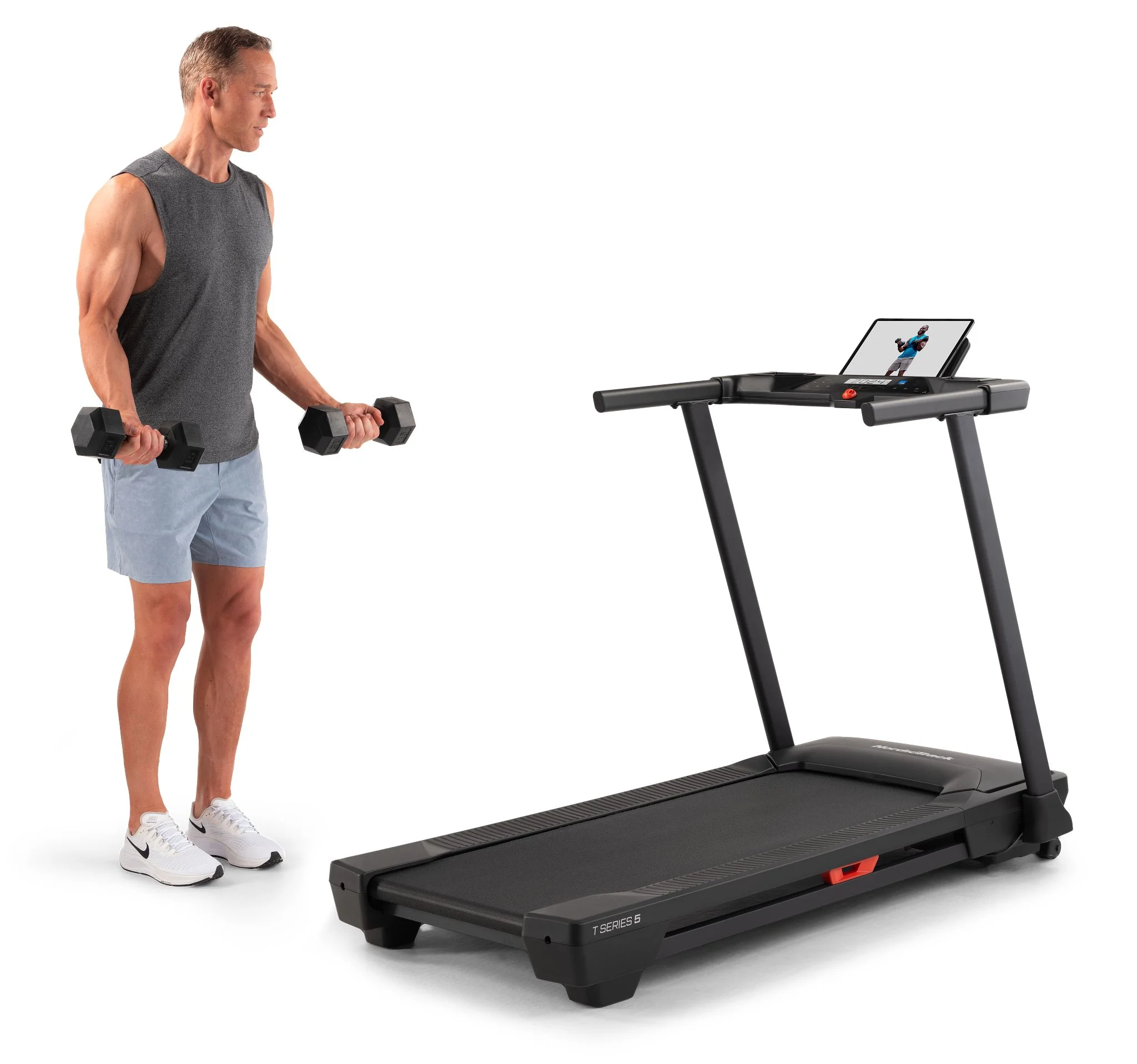 T 5 S; Treadmill for Running and Walking with SpaceSaver Design - Image 7