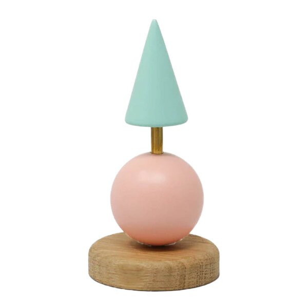 Astrid lite juletre trefigur 12 cm turkis/rosa