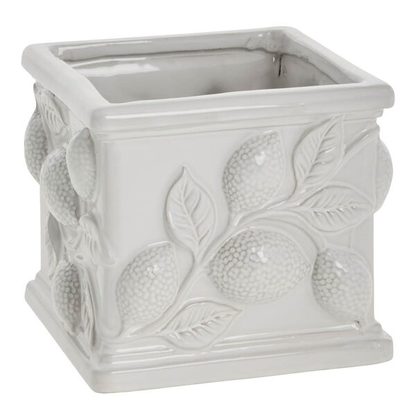 Limone blomsterpotte 13 cm hvit