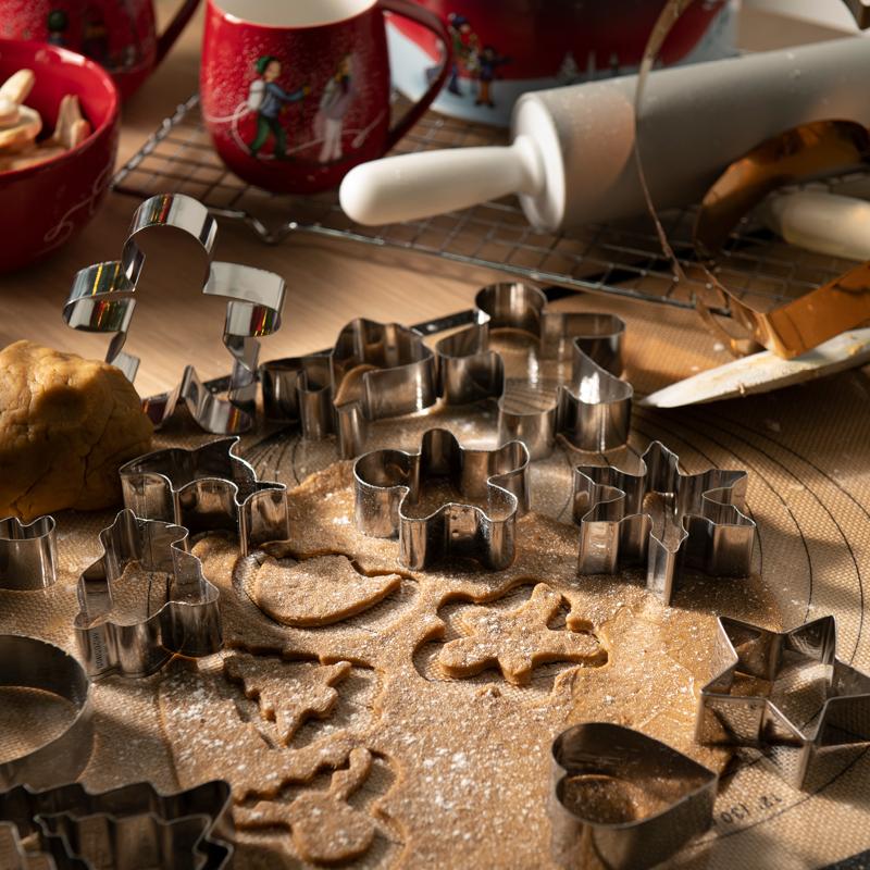 bAYk pepperkakeform 2 stk stjerne sølv