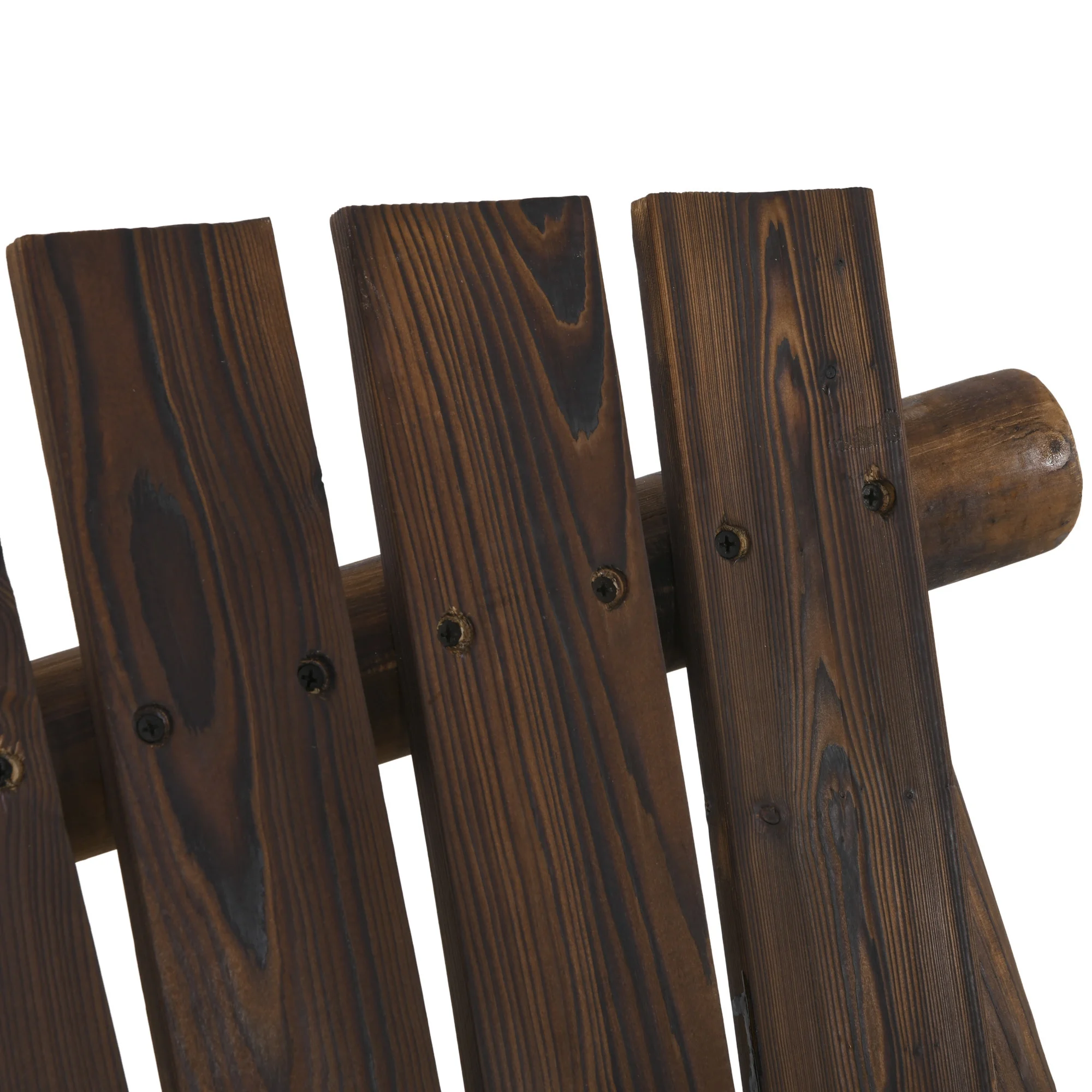 Wooden Swing Bench, Garden Swing Chair, Brown(Carbonized) - Image 8