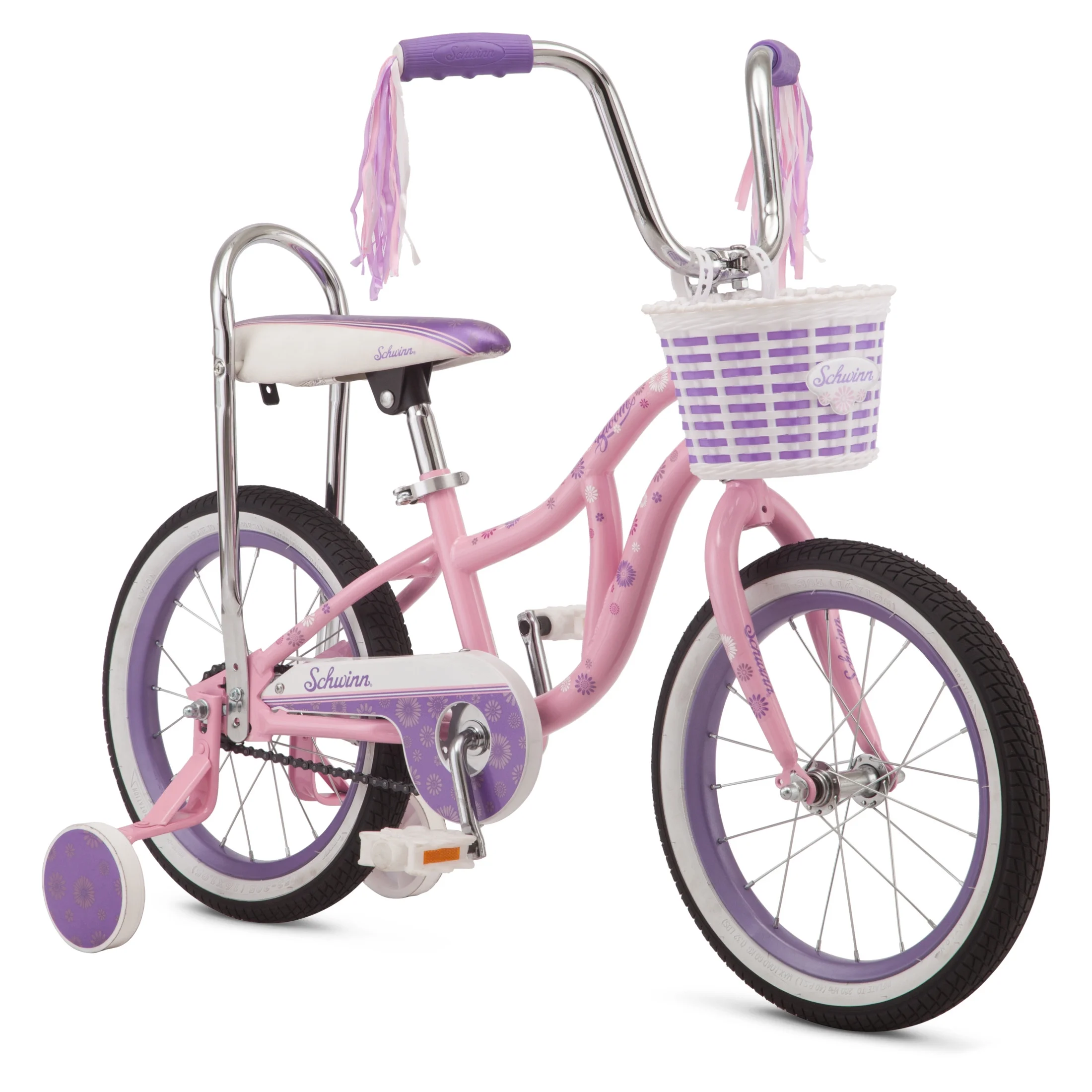 Schwinn Bloom 16 - In. Kid'S Bike with Training Wheels, Pink Child Bicycle