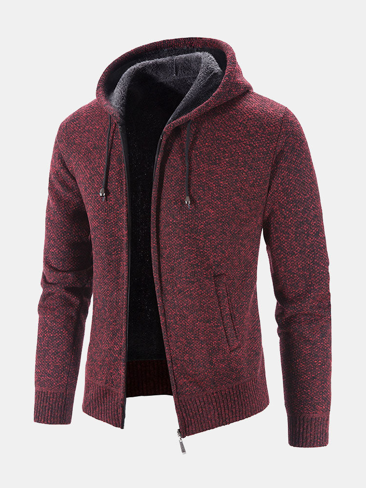 Pull à capuche zippé pour homme