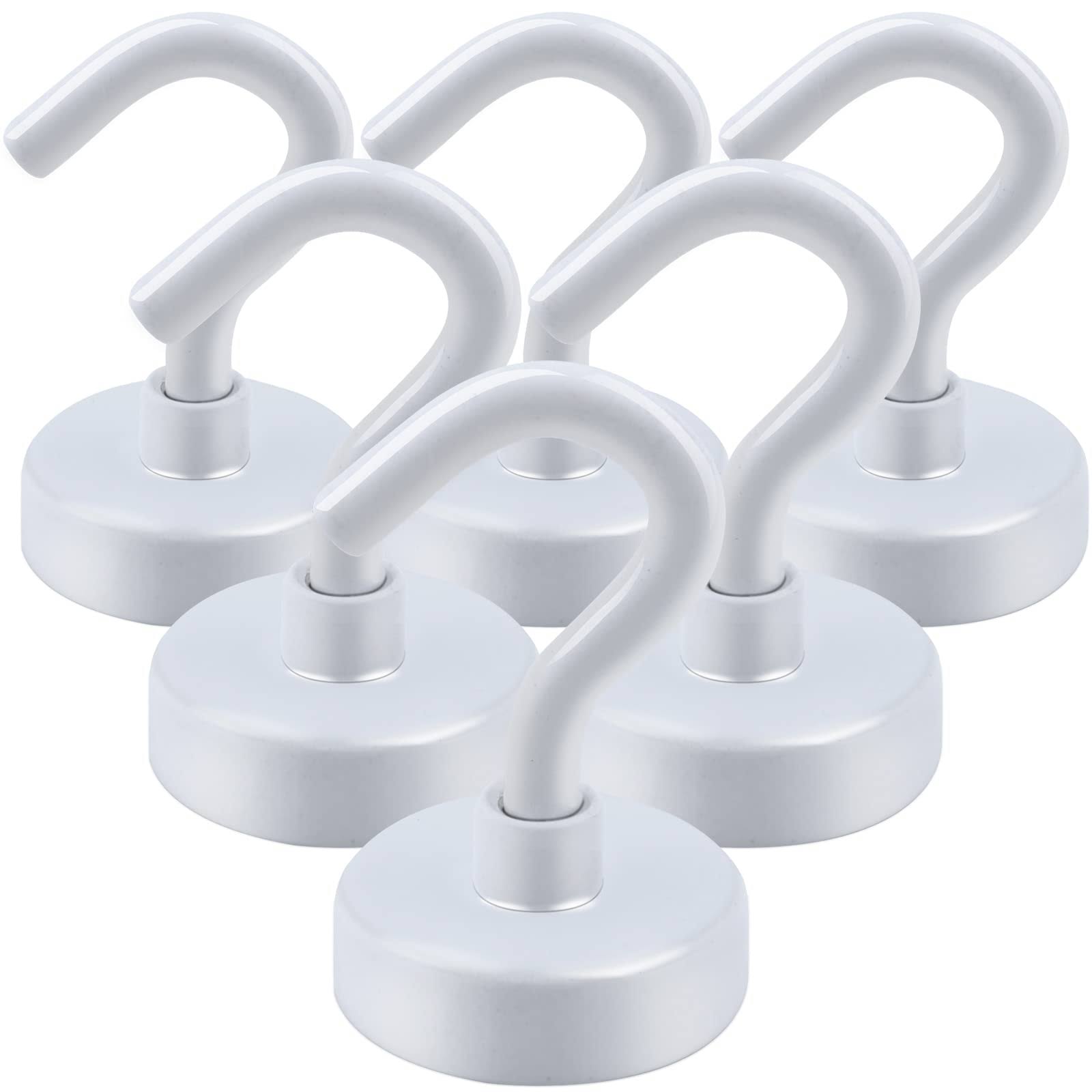 DIYMAG Magnetic Hooks, 25lbs Strong Heavy Duty Cruise Magnet S-Hooks for Classroom, Fridge, Hanging, Cabins, Grill, Kitchen, Garage, Workplace and