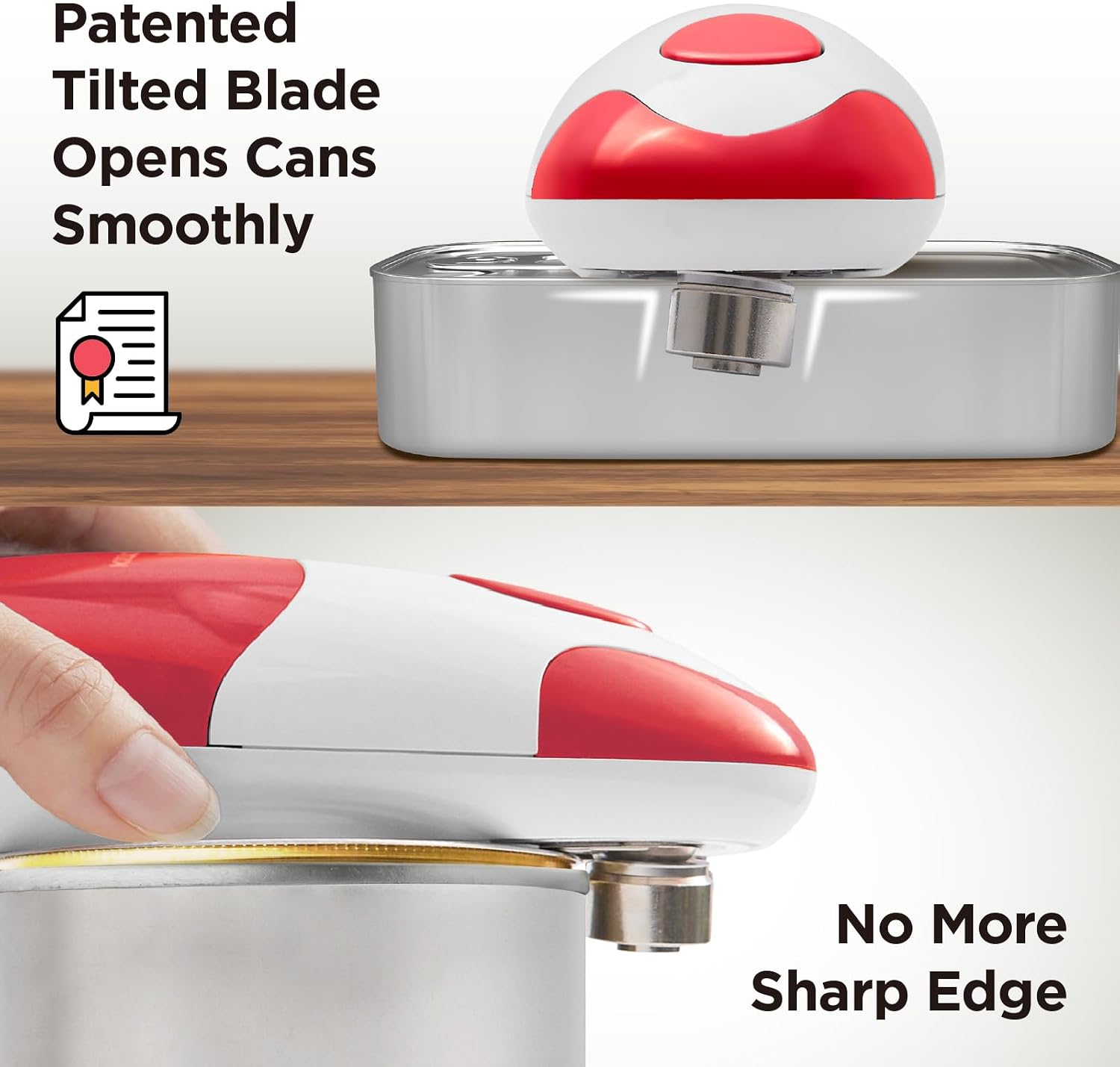 Kitchen Mama Auto Electric Can Opener, Red