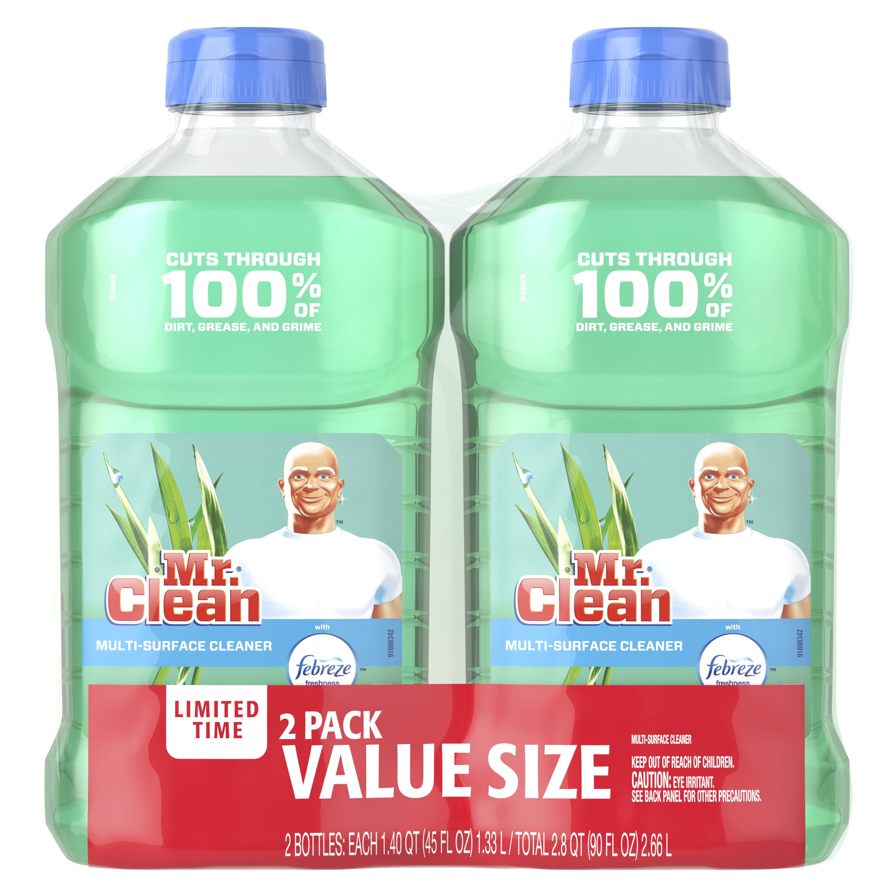 Mr. Clean Liquid All Purpose Cleaner, Meadows and Rain, 90 fl oz, Size: 90.0 fl oz