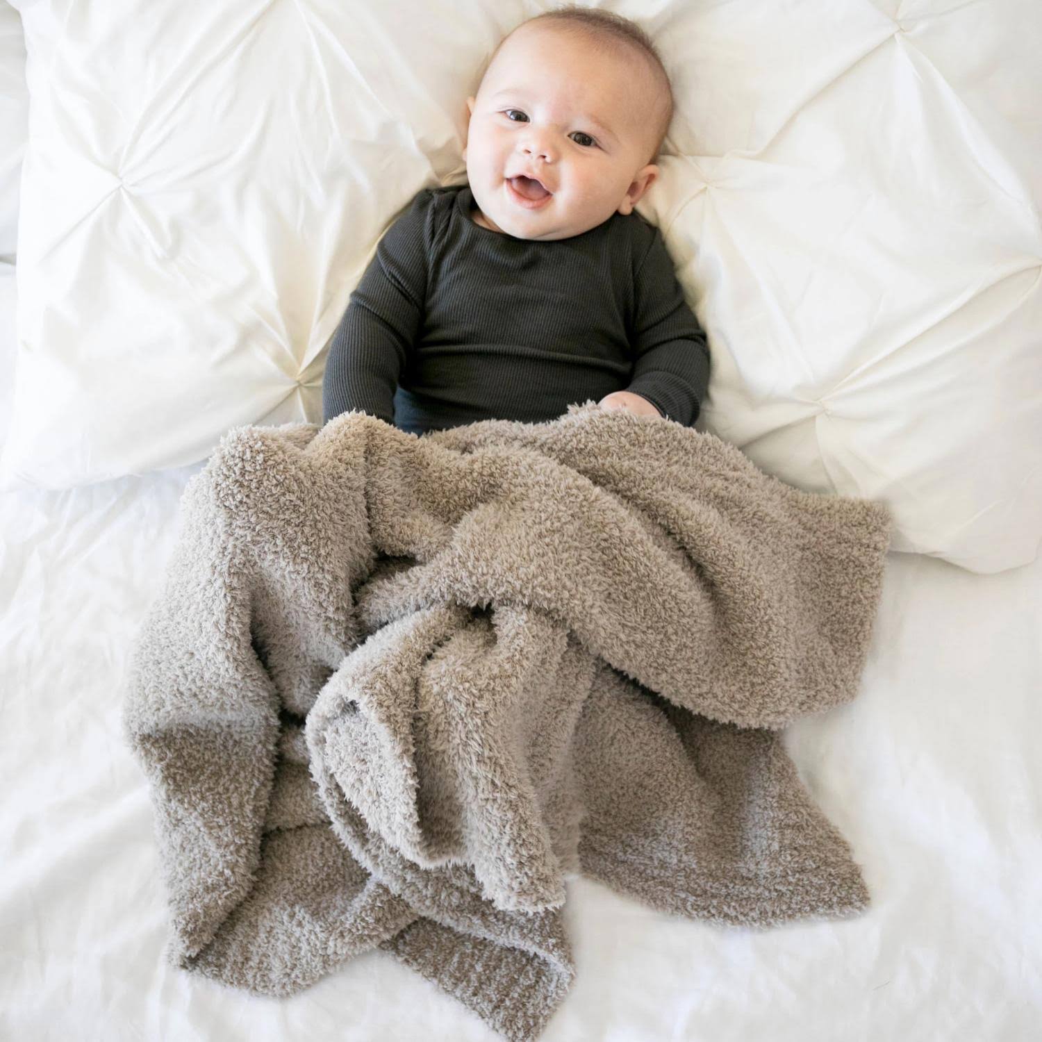 Saranoni Bamboni Receiving Blanket (Taupe)