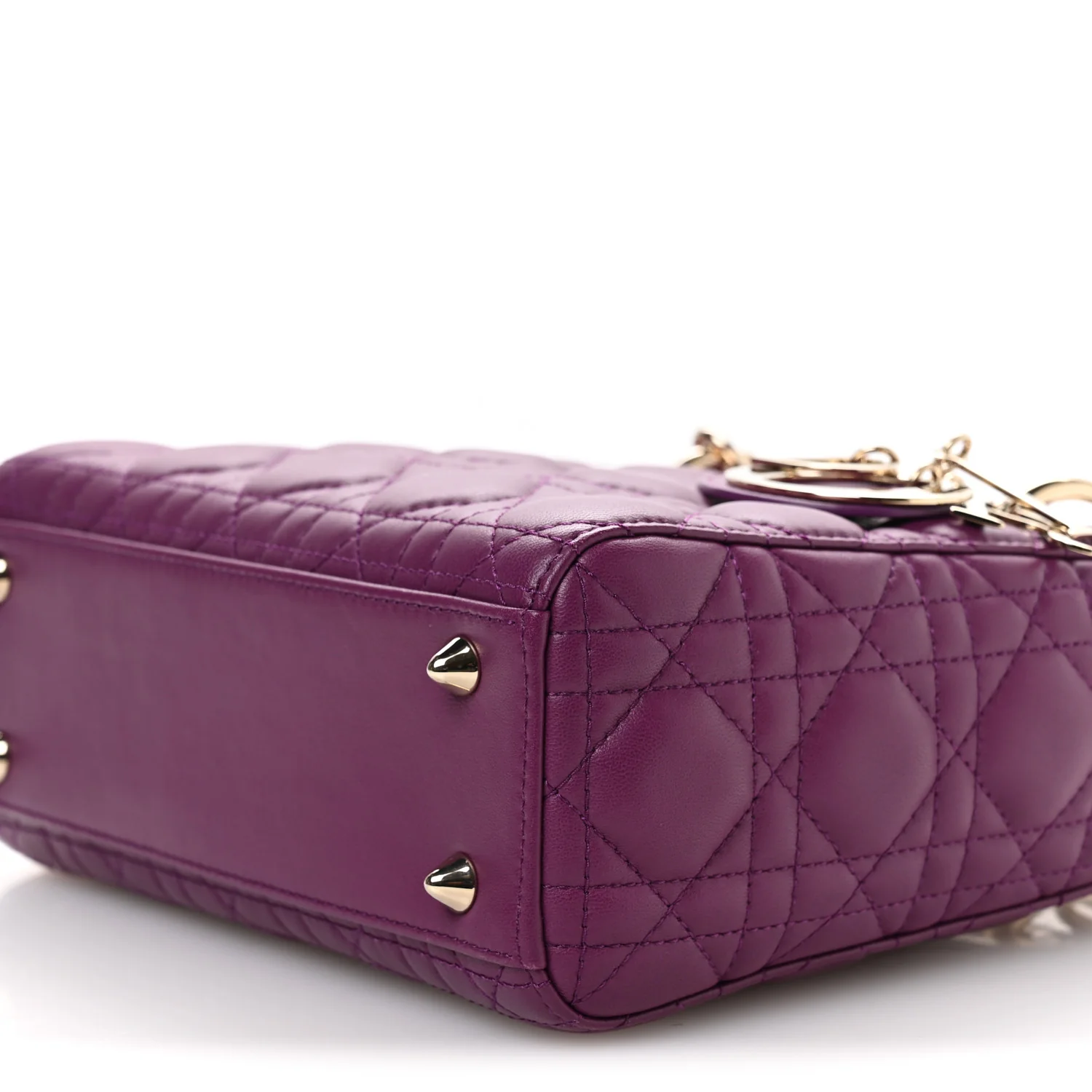 Lambskin Cannage Small My ABCDior Lady Dior Purple