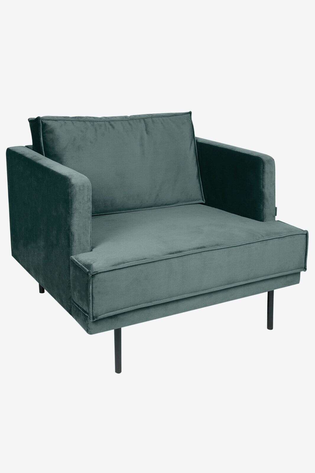 The Duchess velvet loveseat Juke grijs blauw