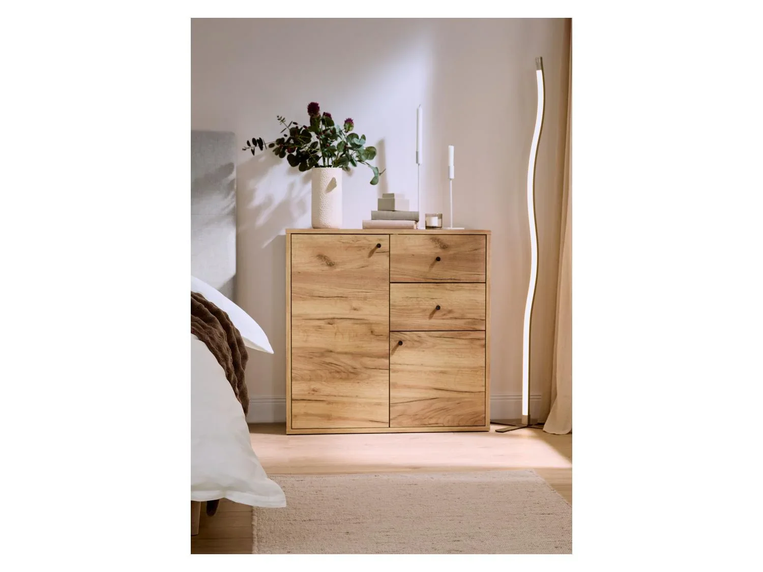LIVARNO Commode Verona, 80 x 80 x 35 cm, imitation chne