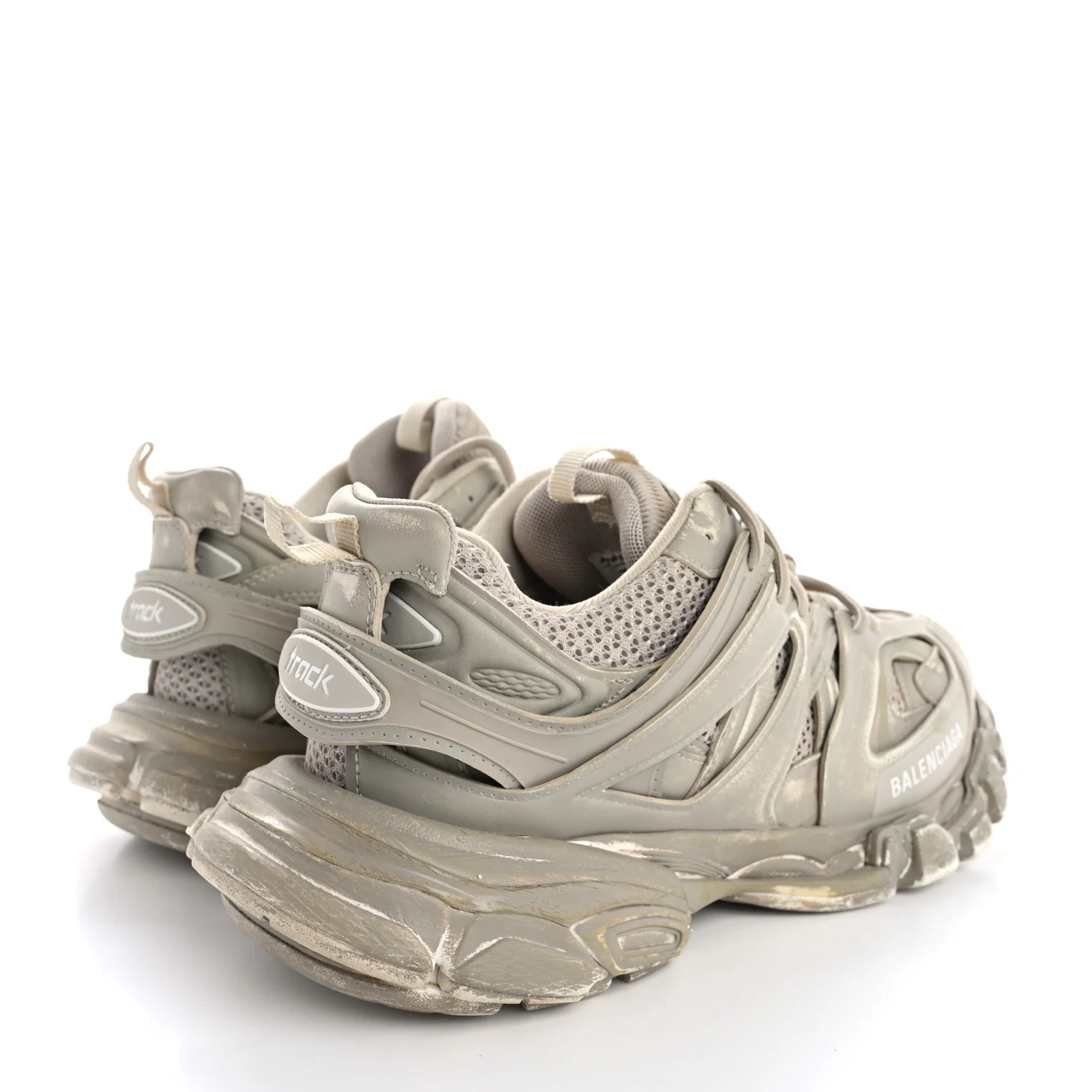 Mesh Rubber Womens Track Sneakers 40 Balenciaga Grey