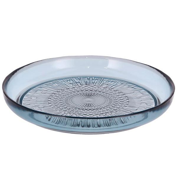 Kusintha glasstallerken 18 cm blå
