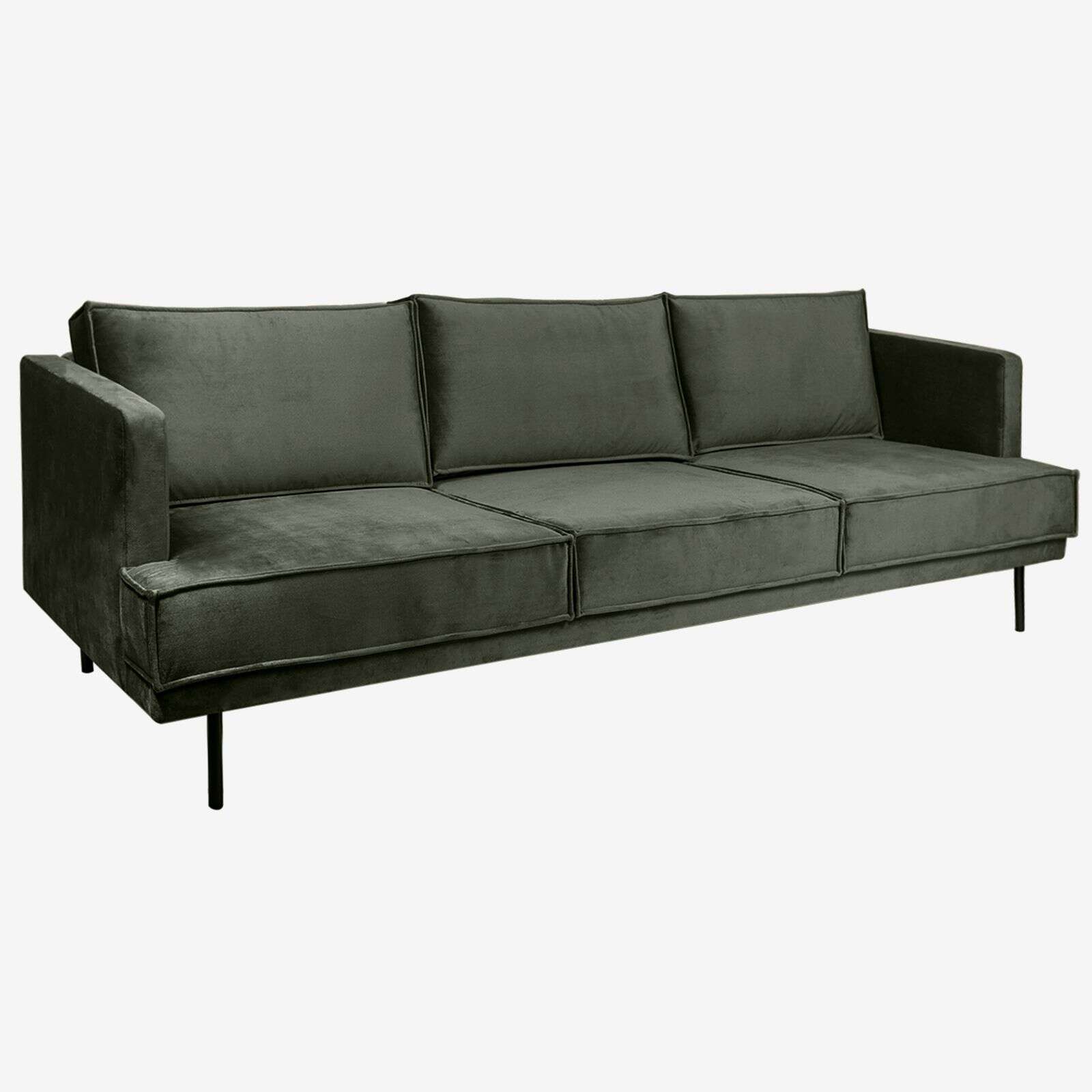 The Duchess velvet 3.5-zits bank Juke dark green hunter