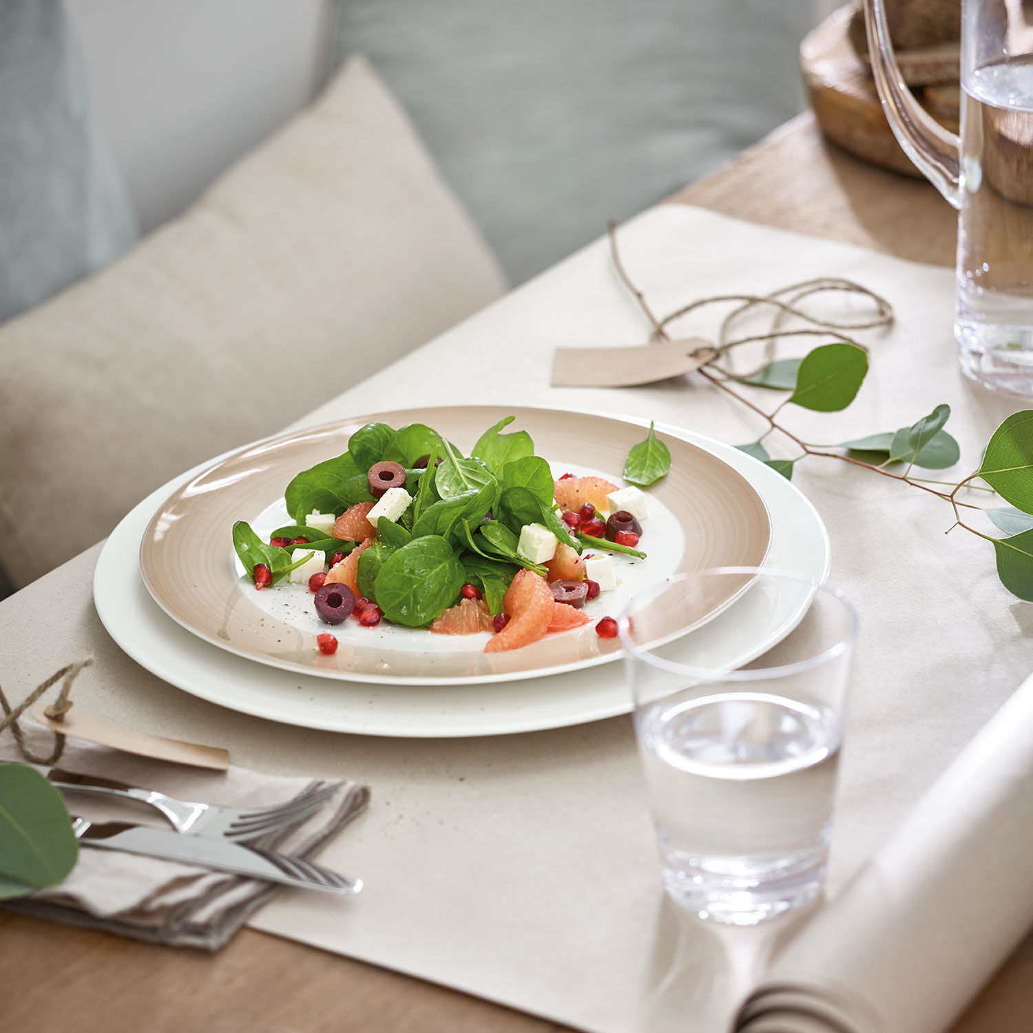 For Me Serving/ Under Plate - White, 12.6'', Premium Porcelain