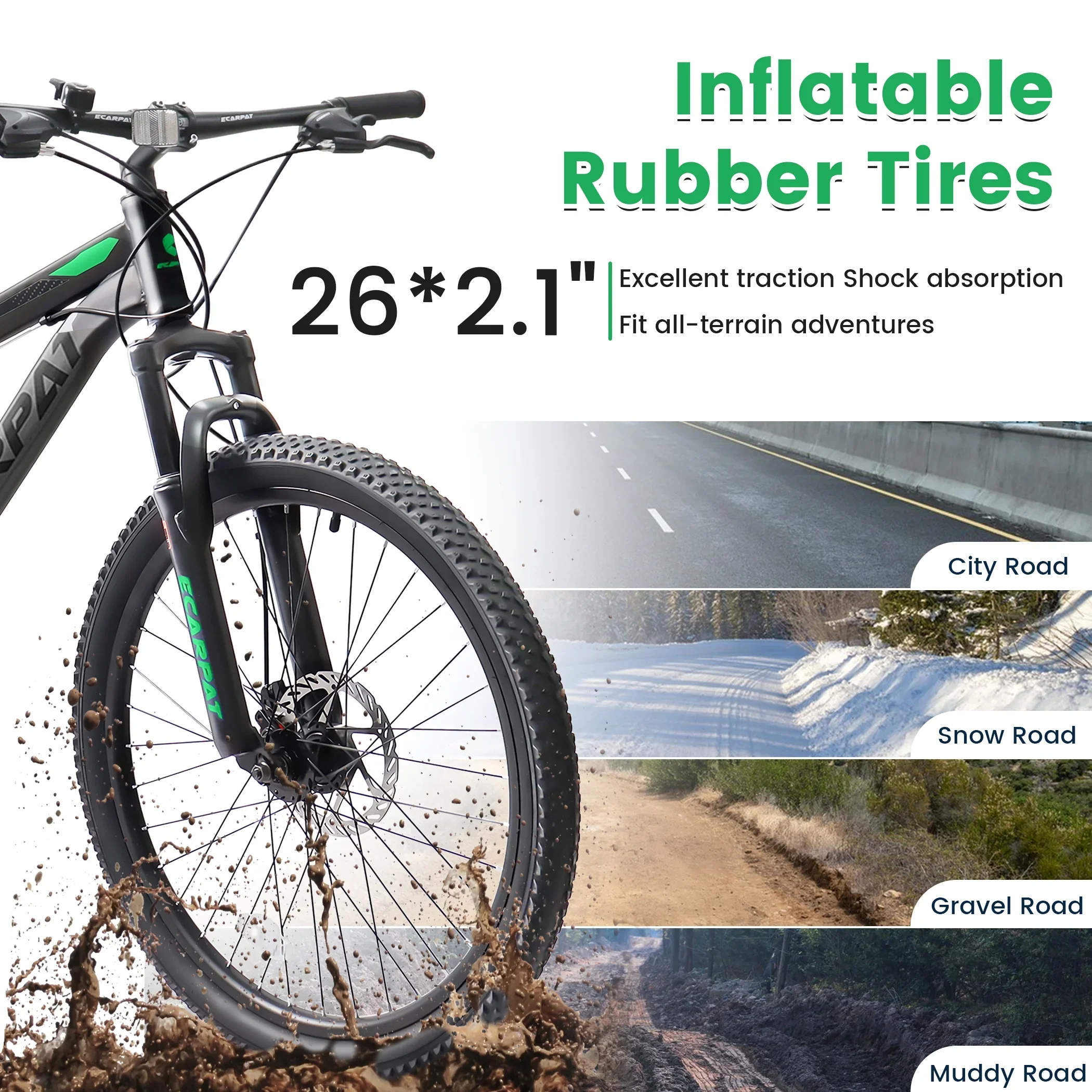 27.5 Inch Mountain Bike , Dual Full Suspension 21-Speed Disc Brakes Thumb Shifter,Carbon Steel Frame Mountain Bike, Mens Womens Trail Commuter City Bicycles