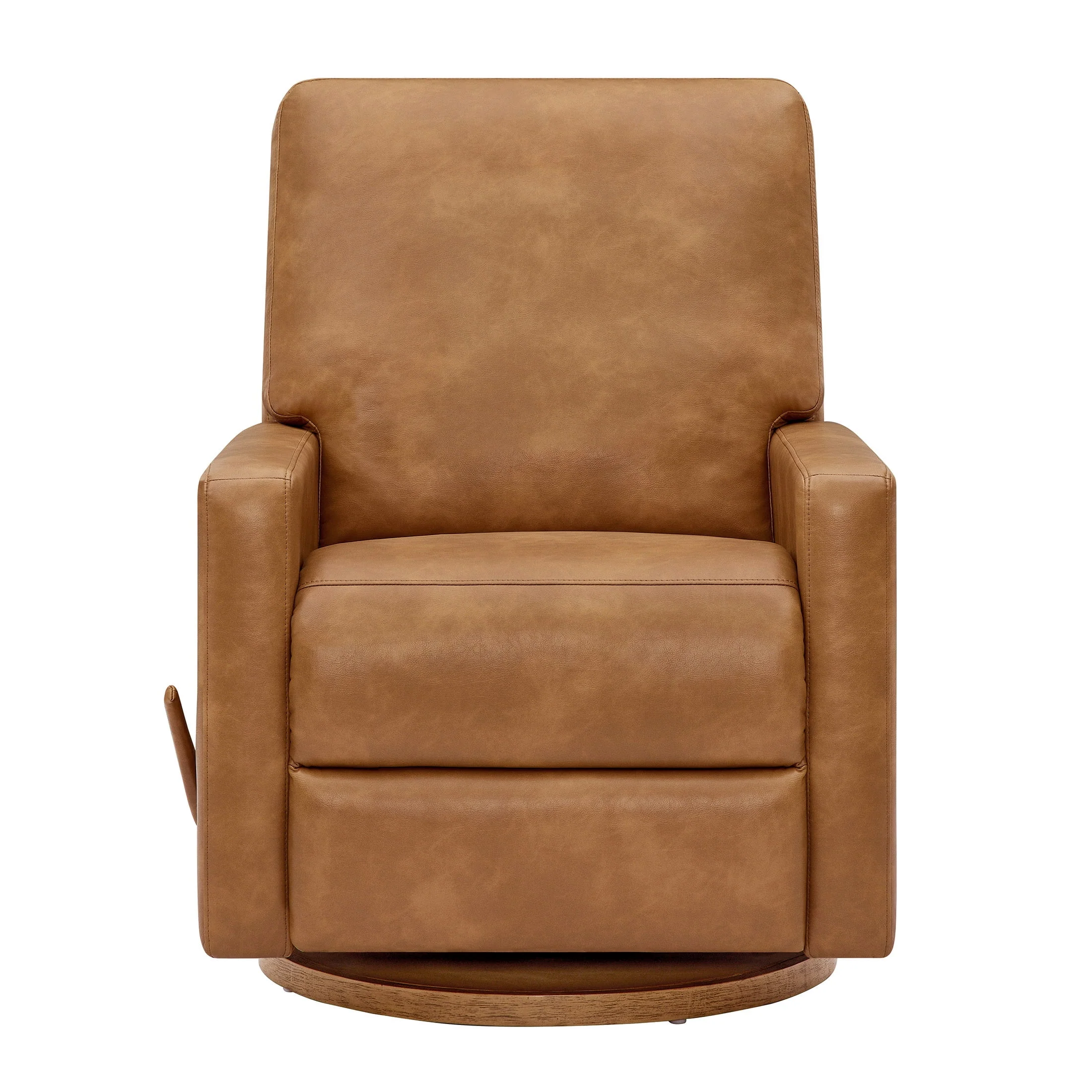 Better Homes & Gardens Modern Farmhouse Glider Recliner, Taupe Faux Leather