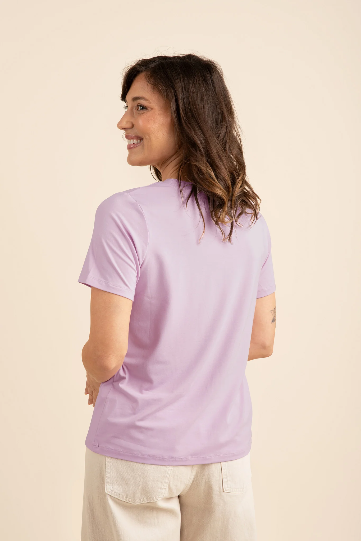 Women's Crew Neck Tee in Thistle