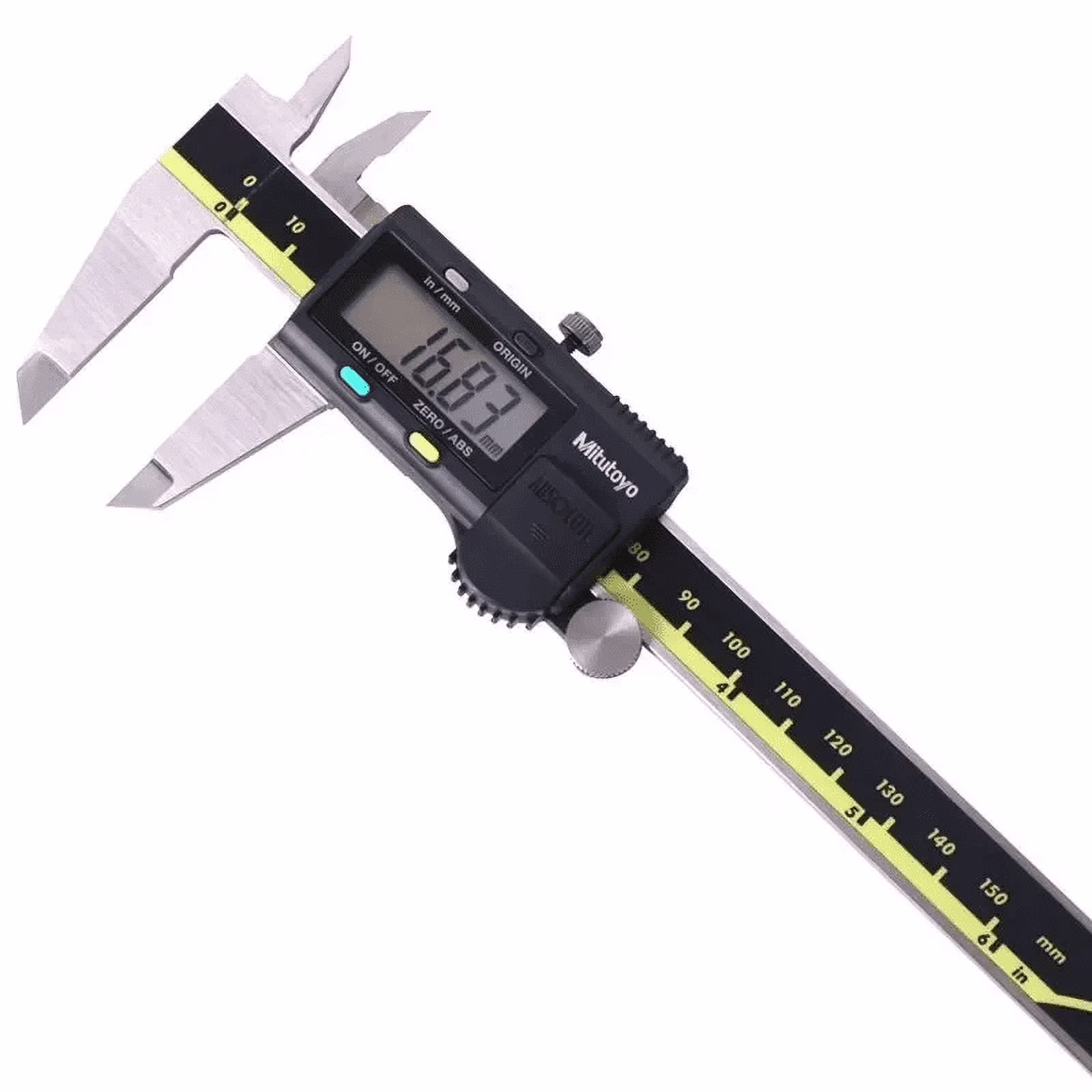 Mitutoyo 500-193-30 Advanced Onsite Sensor AOS Digital Caliper LCD Vernier Caliper Stainless Steel Measuring Tools 500 Series, 0 to 12/0 to 300mm Measuring Range, 0.0005/0.01mm Resolution, AOS