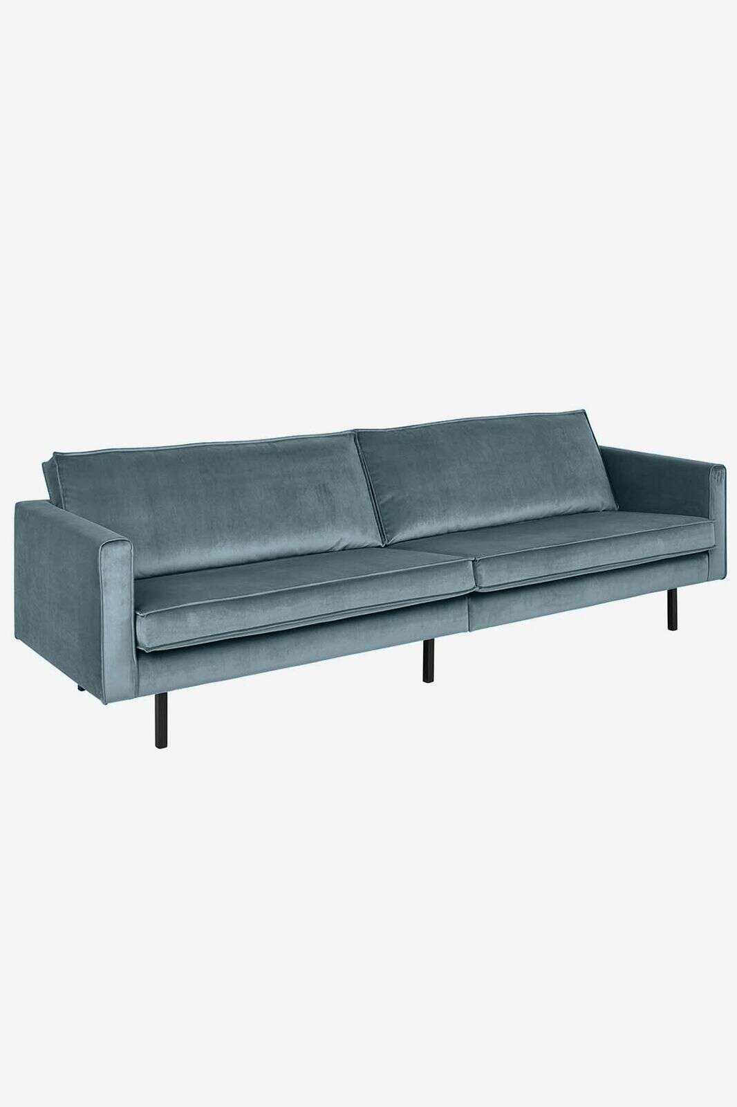 Amsterdam velvet bank 4-zits juke grijs blauw