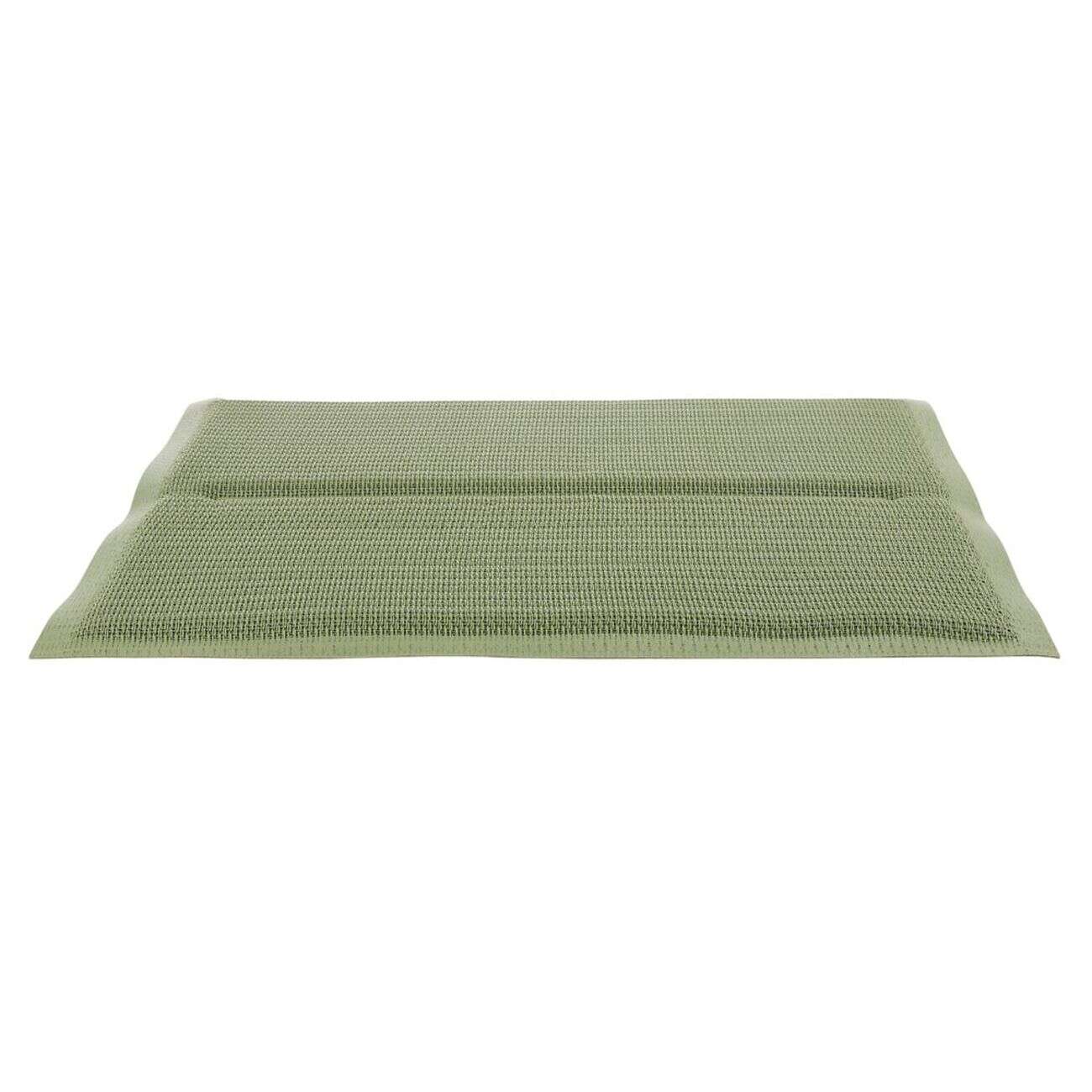 Galette de chaise rectangulaire textilène vert olive 35x40cm
