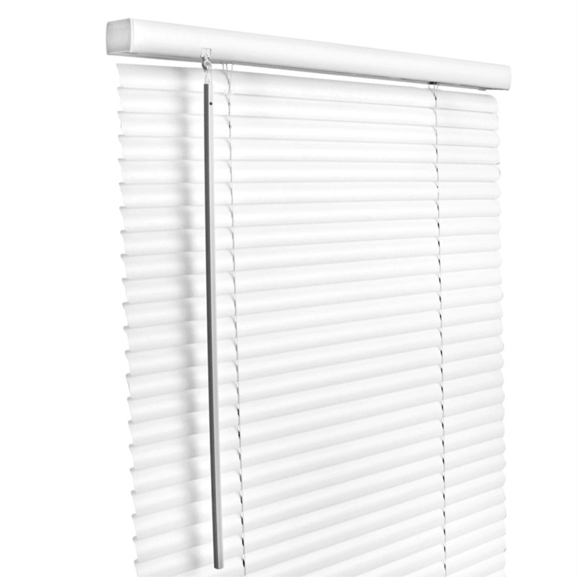 Living Accents 1 in. Vinyl Cordless Blinds, White - 60 x 64 in.