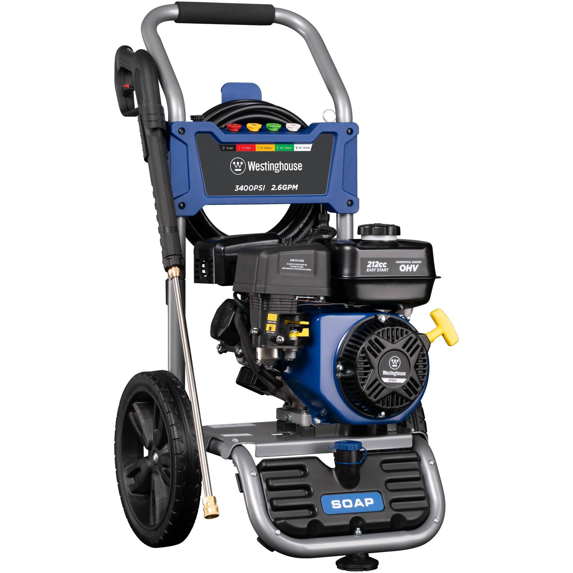 Westinghouse Pressure Washer GAS Cold Water 3400 PSI 2.6 GPM