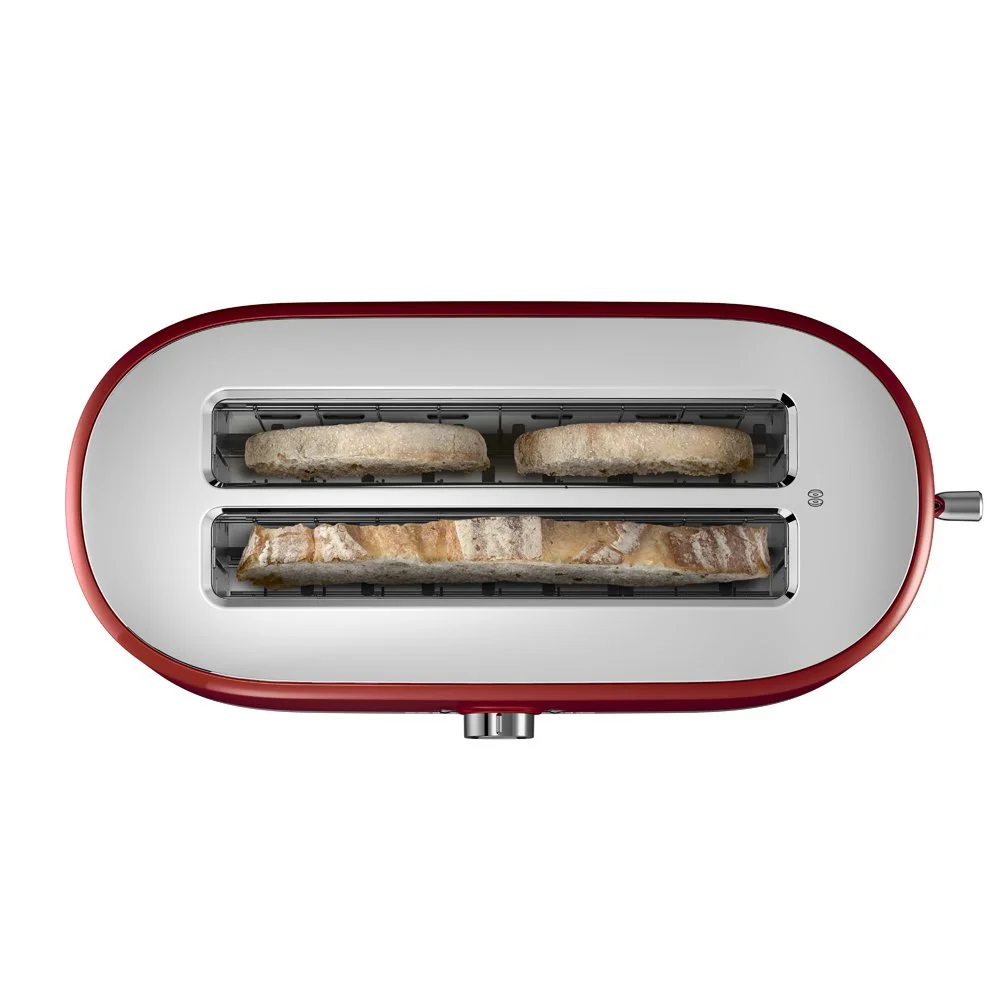4-Slice Toaster, Empire Red with High Lift Lever, 7 Shade Settings - Image 4