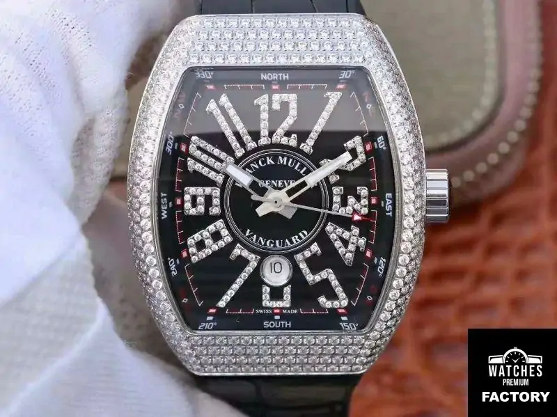 Franck Muller Vanguard V45.SC.DT.D.NBR.CD.5N.NR Black Dial