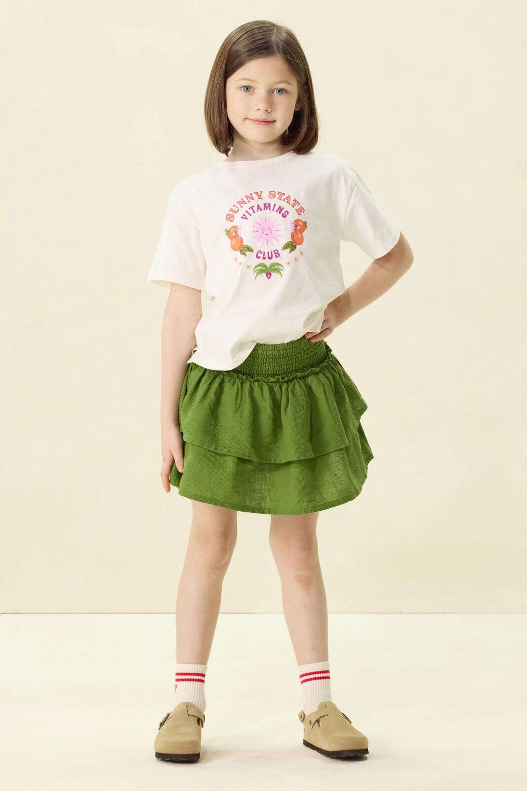 Wit T-shirt met artwork