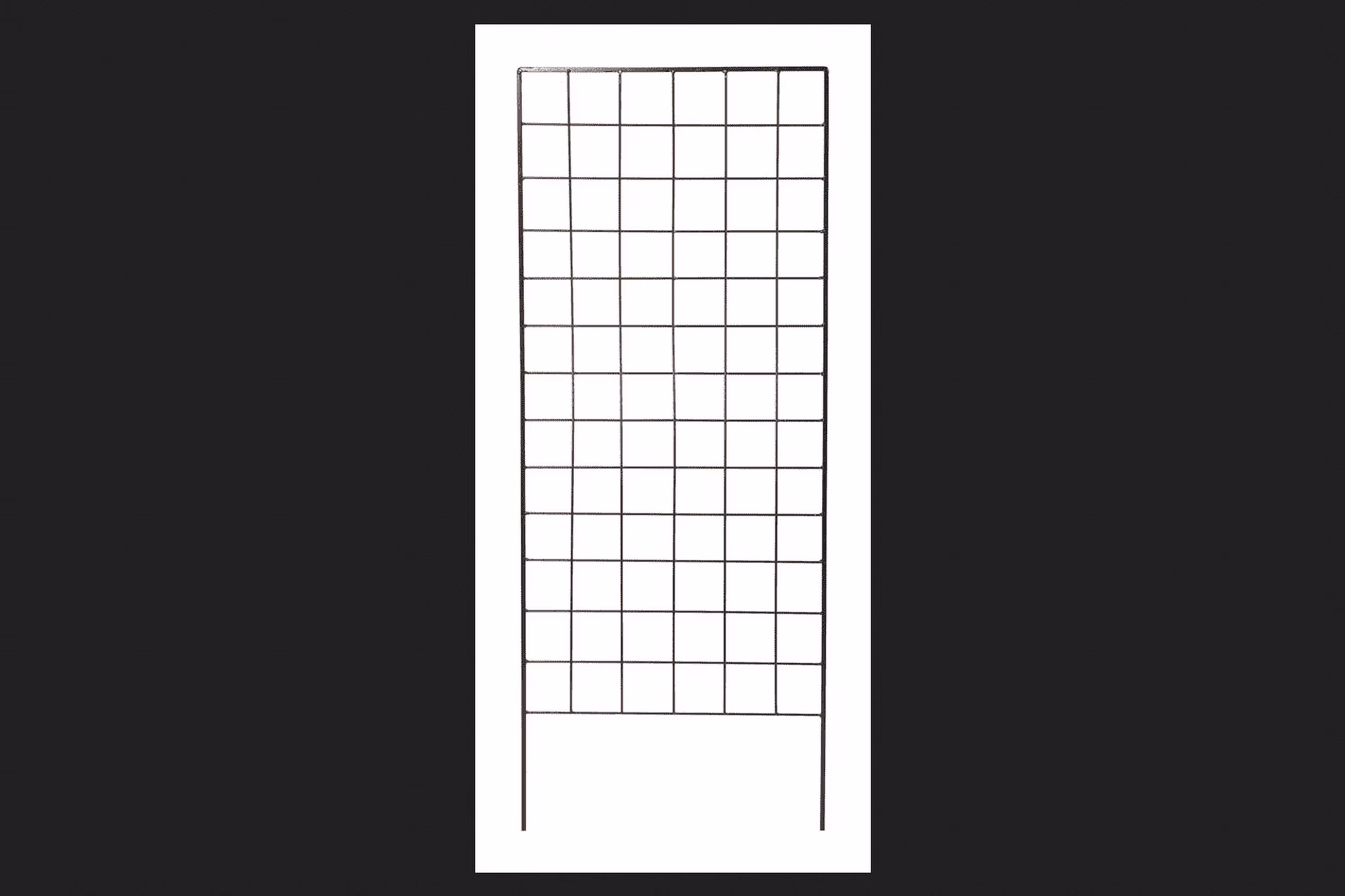 American GardenWorks 64 in. H Black Steel Garden Trellis