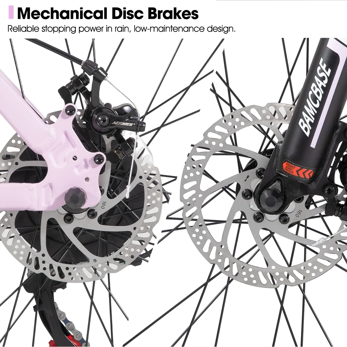 26 Inch Mountain Bike, Mens and Womens Aluminum Frame MTB with 21 Speeds, Dis Brake, Hardtail Bicycle for Adults(Purple/26") Image 8