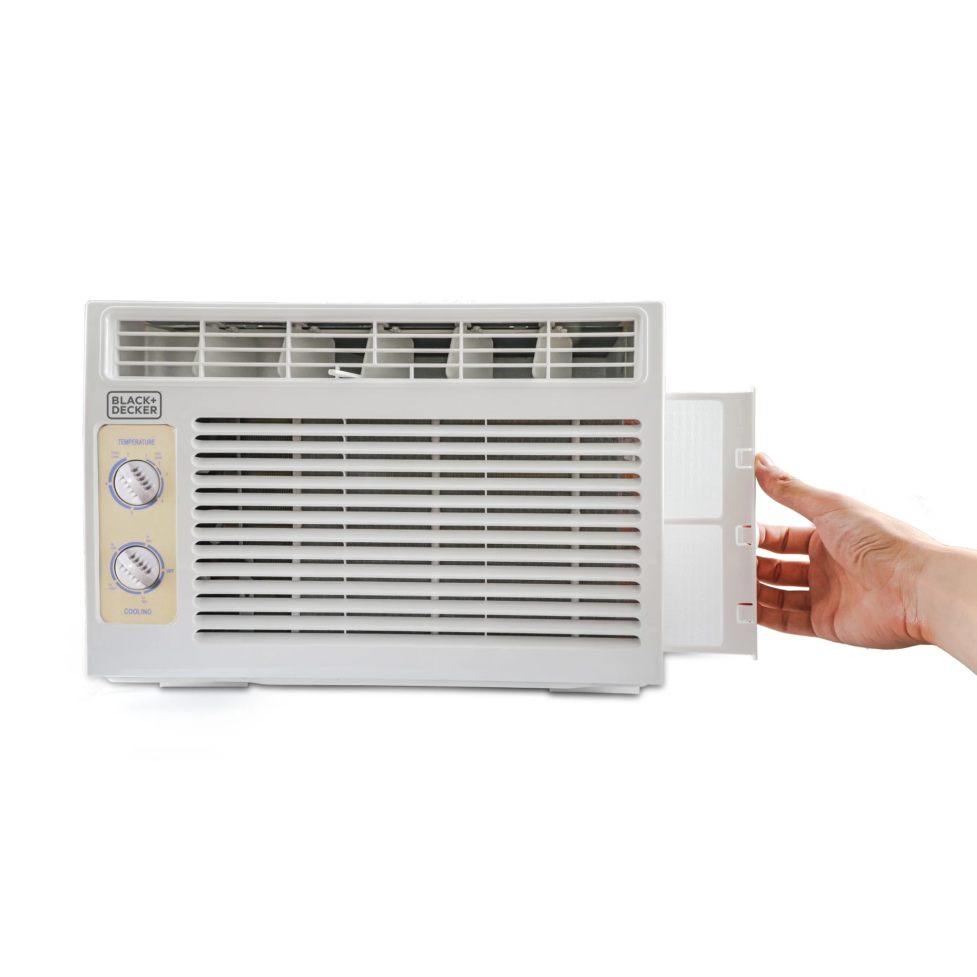 BLACK+DECKER BD05MWT6 Window Air Conditioner 5000 BTU, Cools up to 150 Square Feet, White