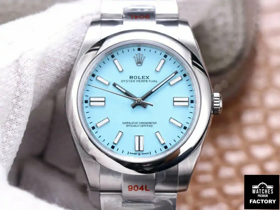 Rolex Oyster Perpetual M124300-0006 EW Factory Light Blue Dial