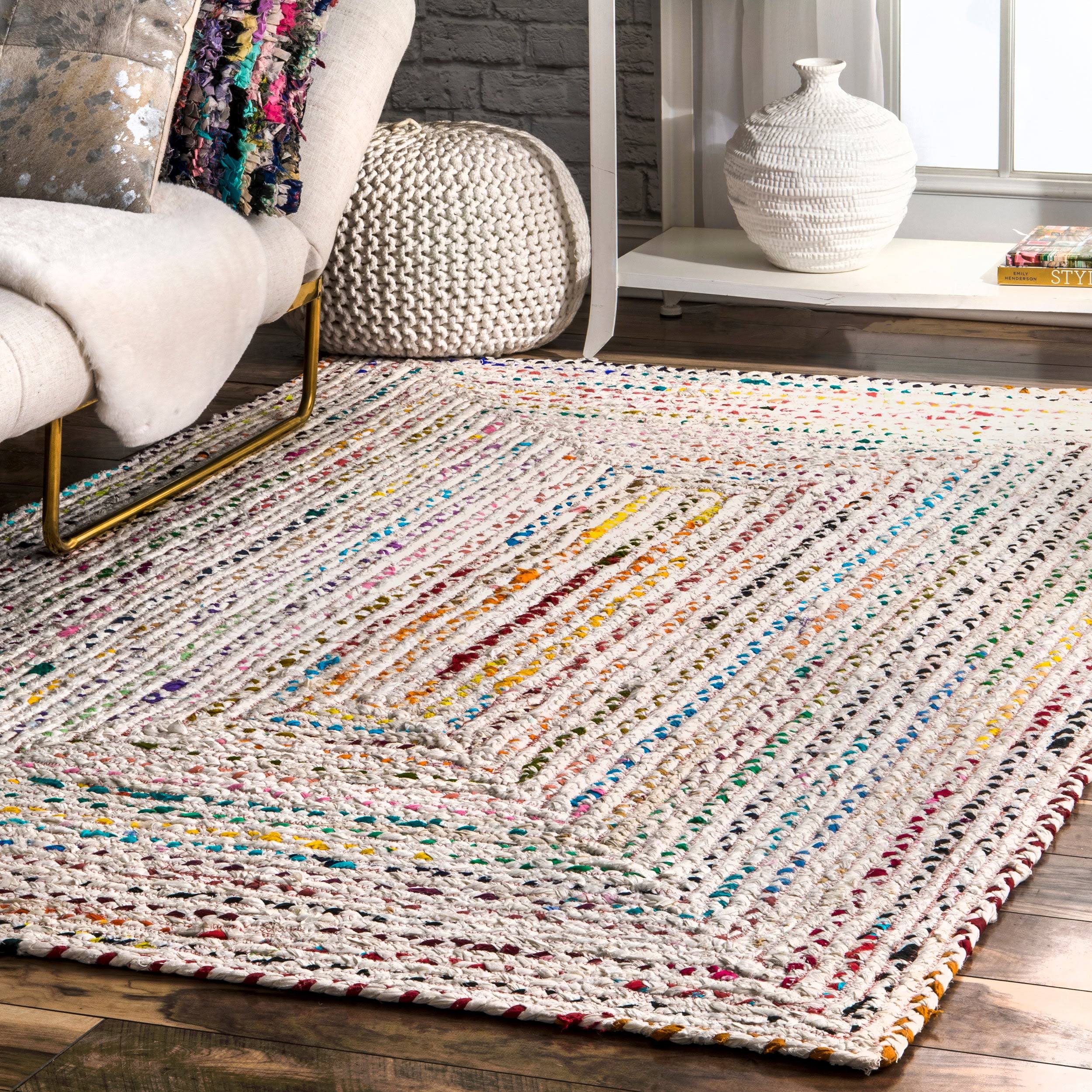 nuLOOM Tammara Hand Braided Area Rug, 5 ft x 8 ft, Ivory