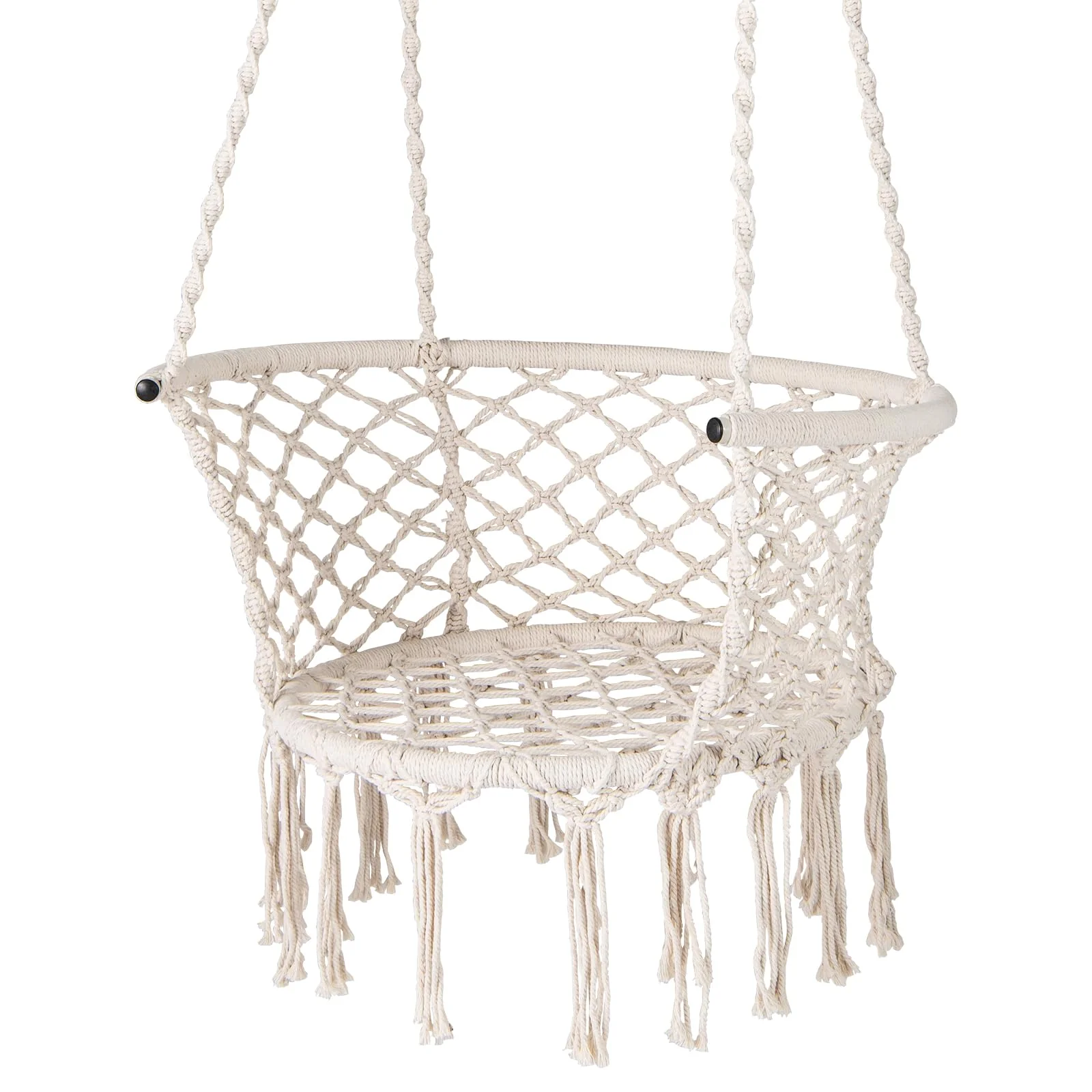 Tangkula Boho Style Macrame Hammock Swing