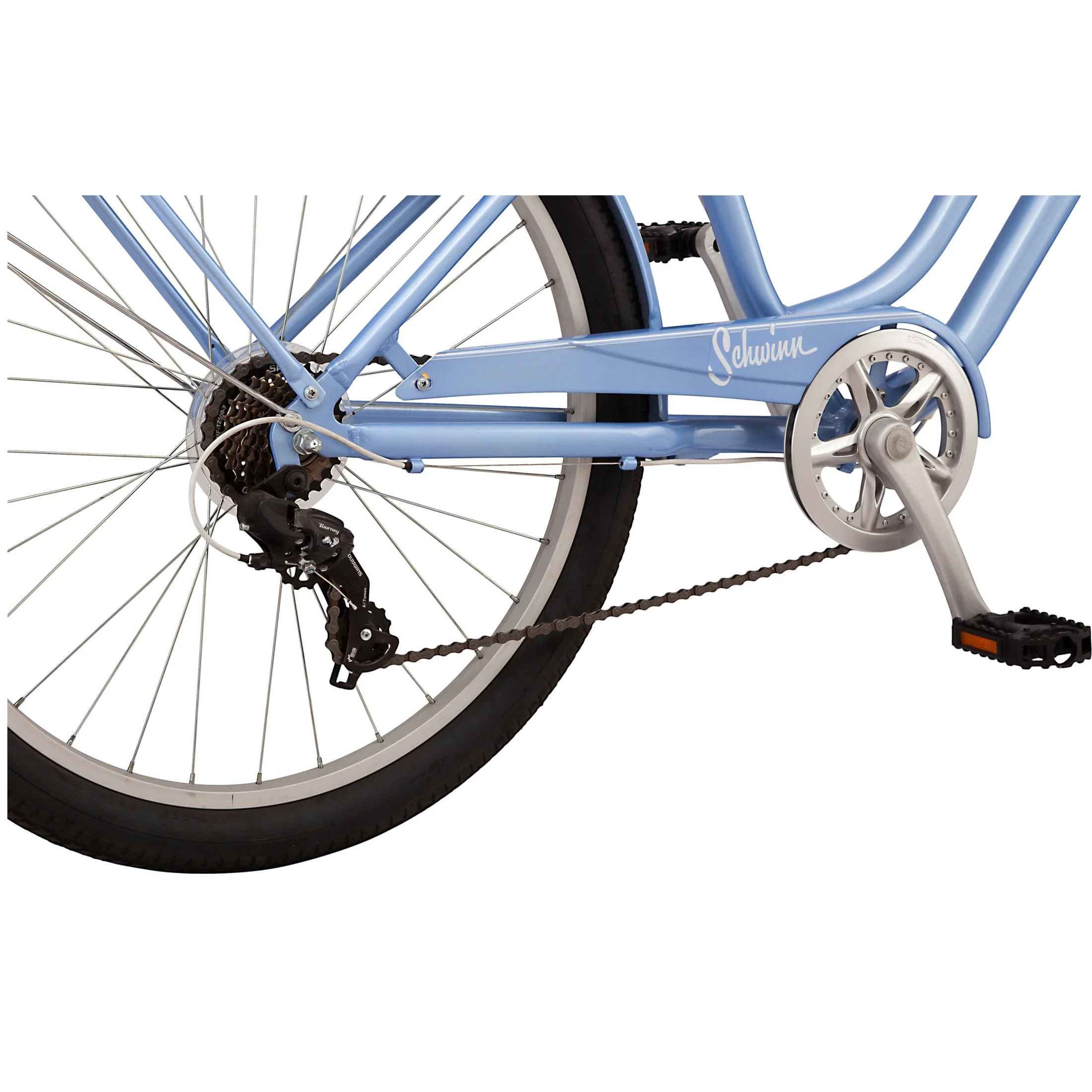 Riverwalk Comfort Bike, 26 Inch Wheels, 7 Speed, Blue - Image 5
